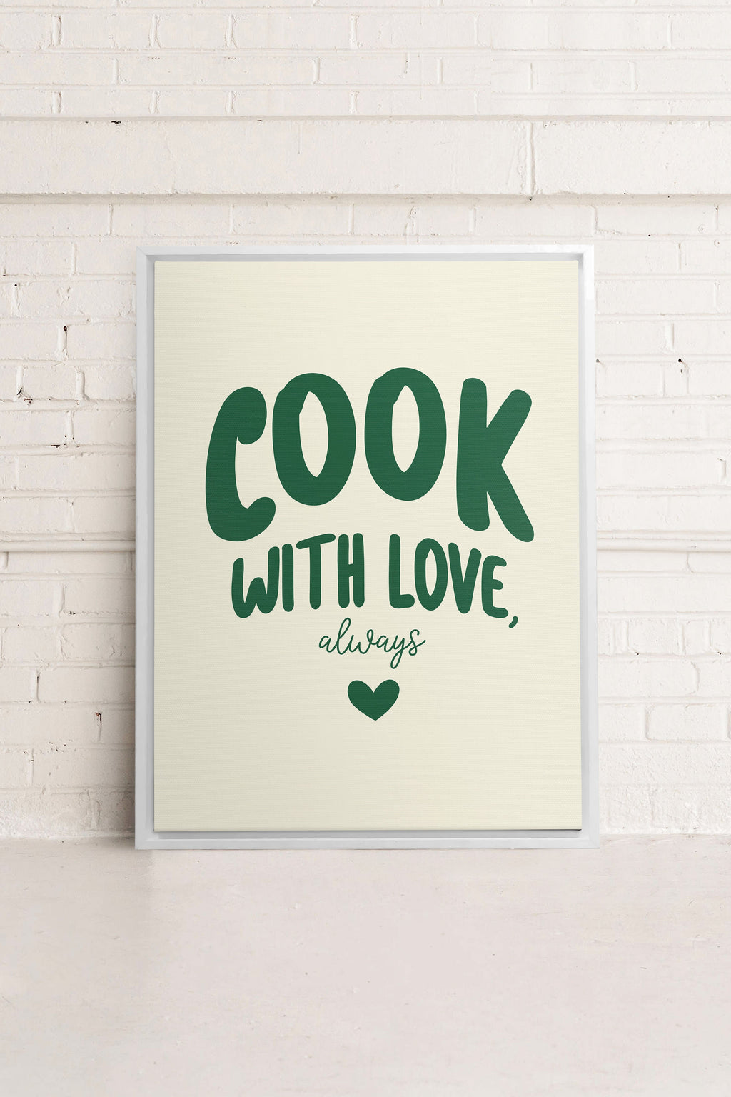 COOK WITH LOVE, Stretched Canvas Artwork