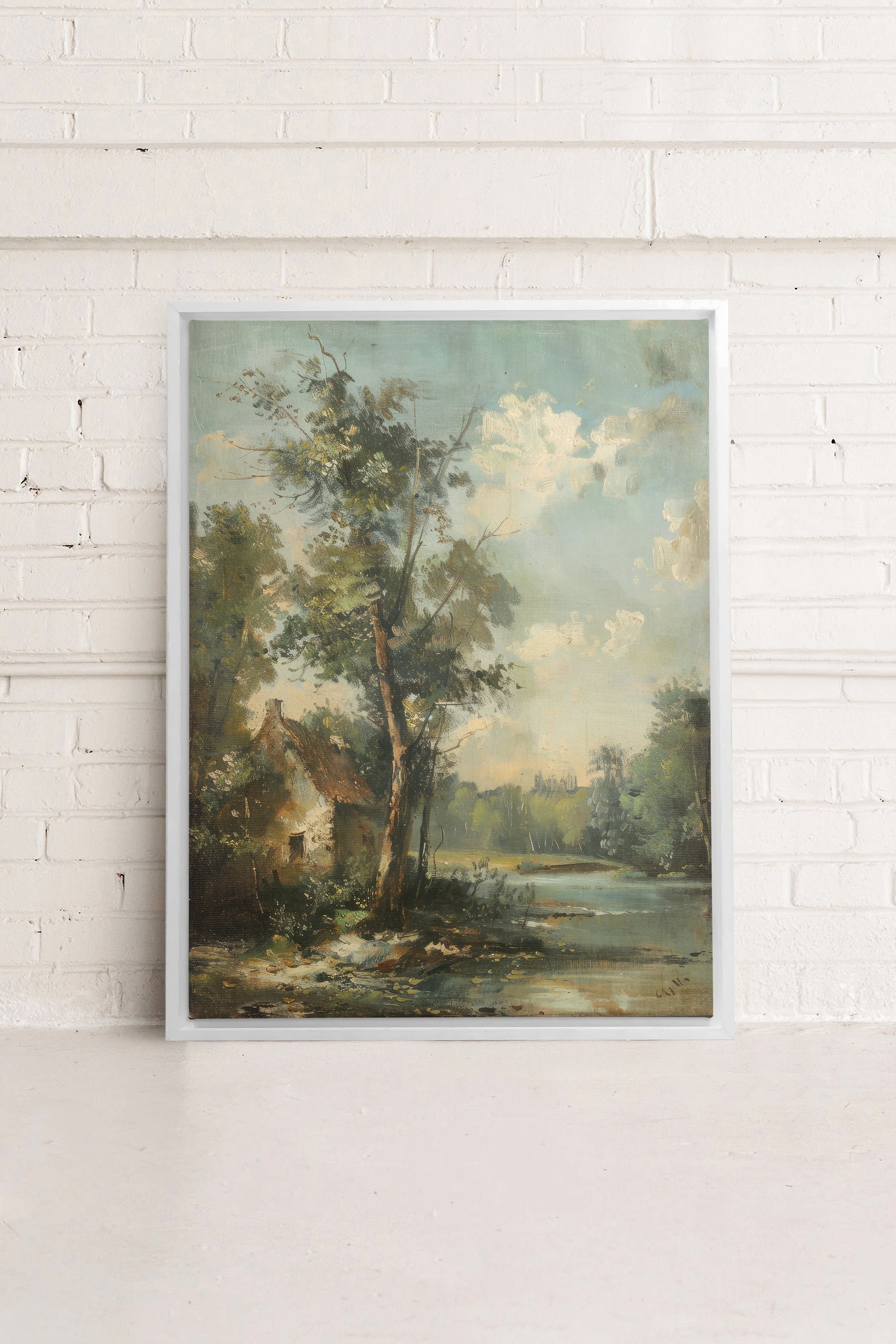 French Homestead, Stretched Canvas Artwork