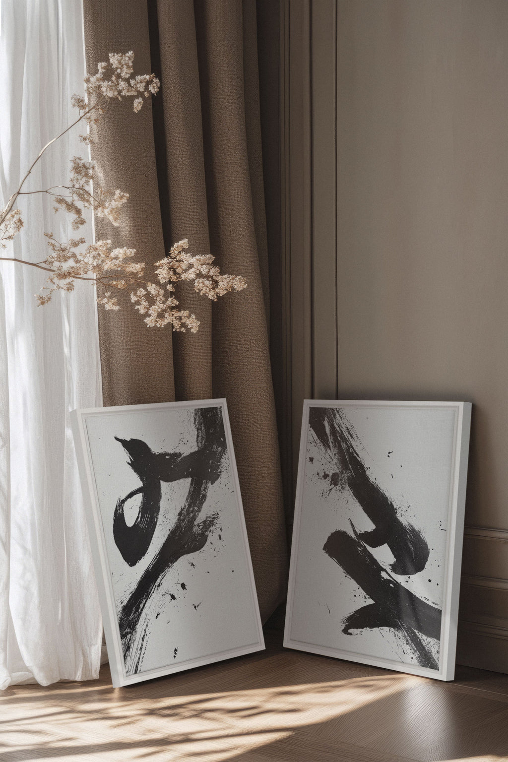 SHARP SHADOWS (2 Stretched Canvas Works)
