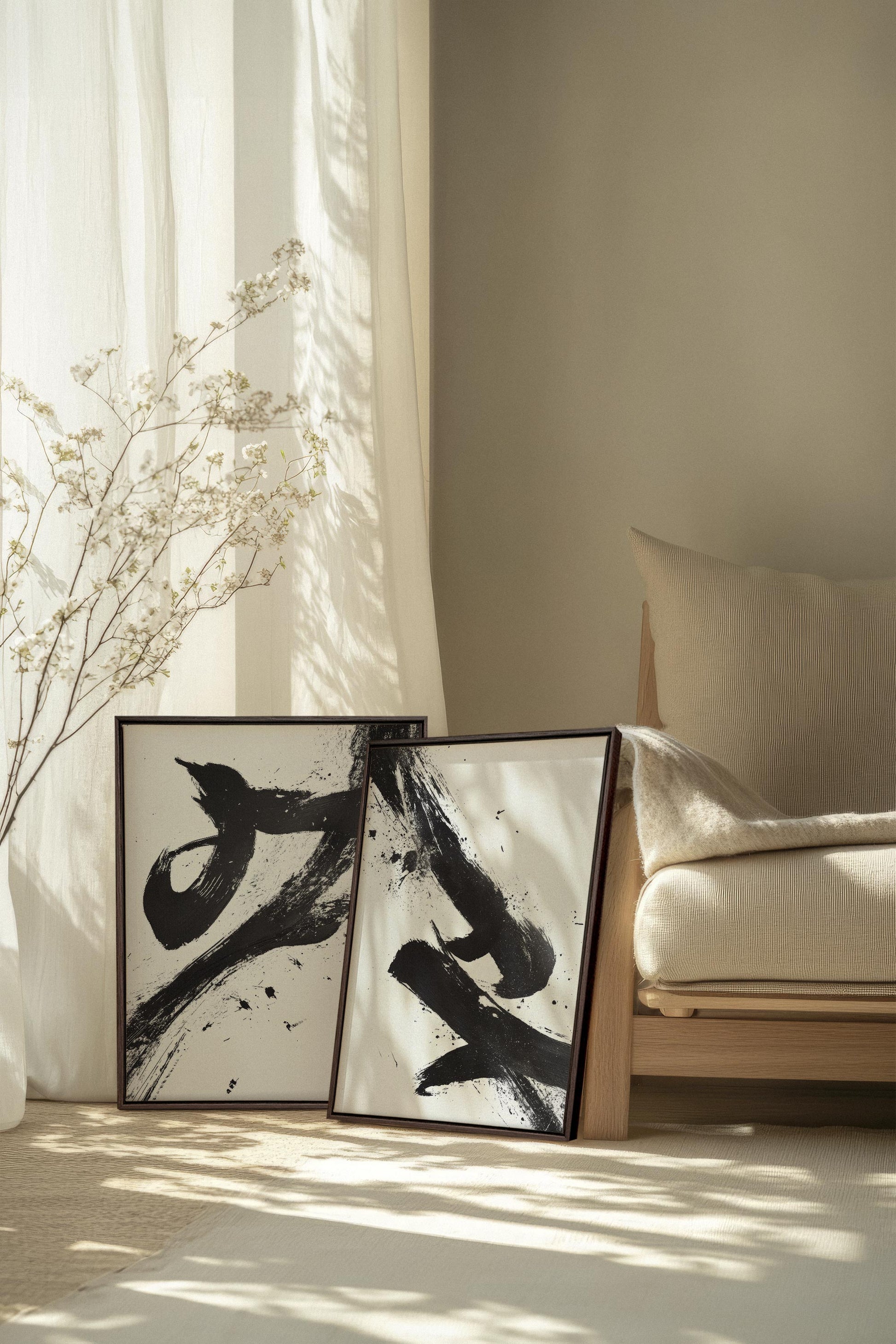SHARP SHADOWS (2 Stretched Canvas Works)