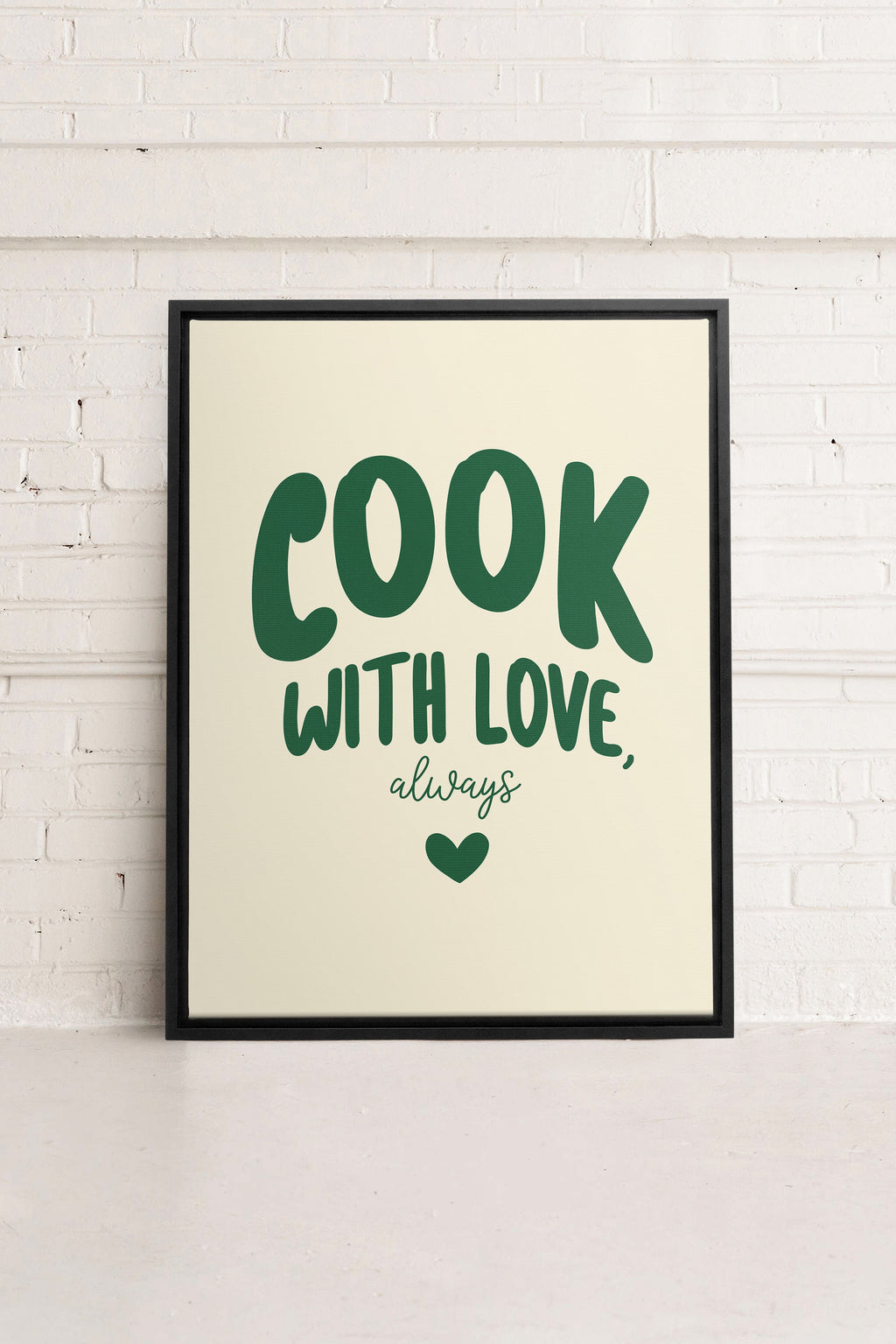 COOK WITH LOVE, Stretched Canvas Artwork
