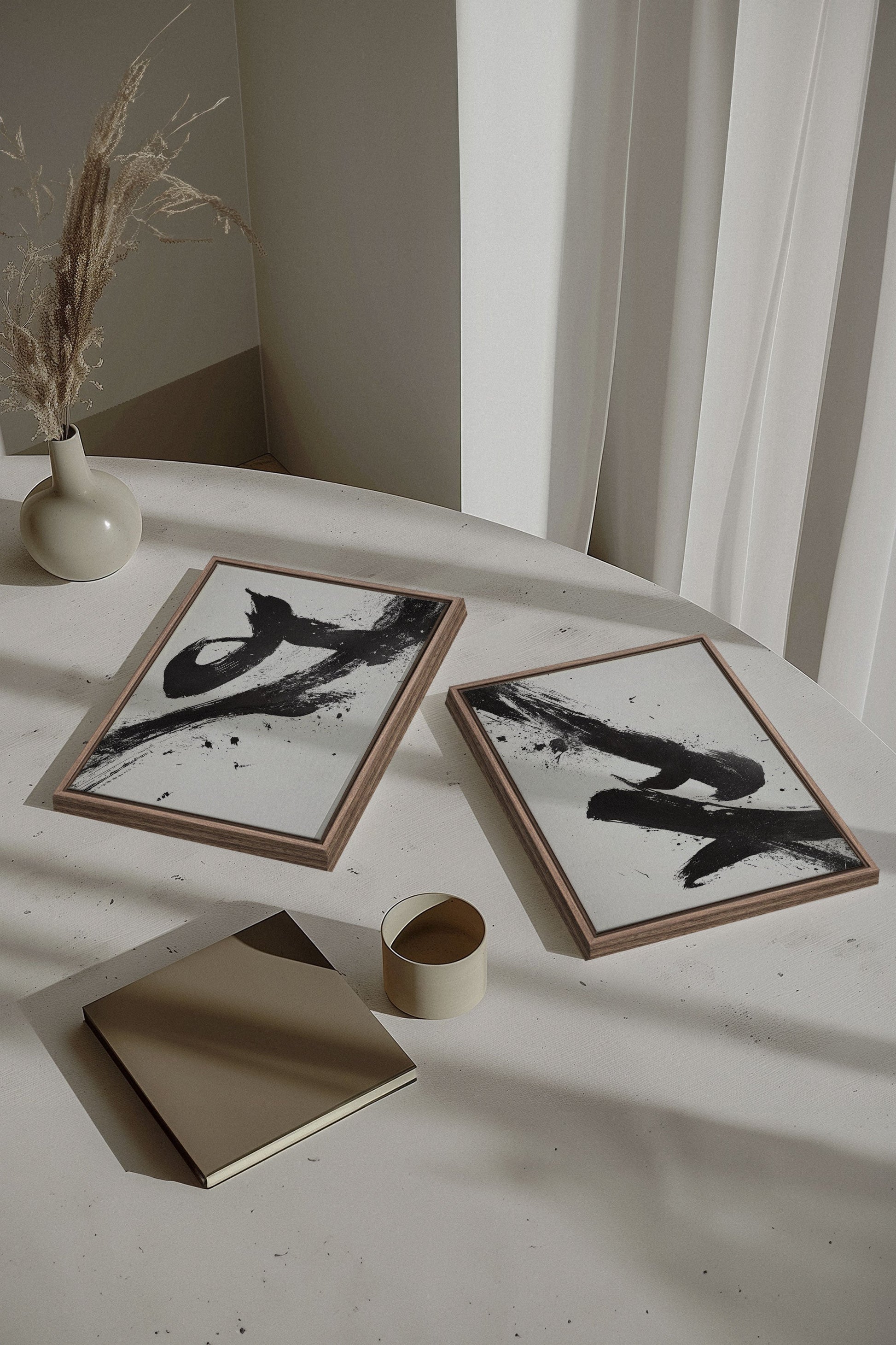 SHARP SHADOWS (2 Stretched Canvas Works)