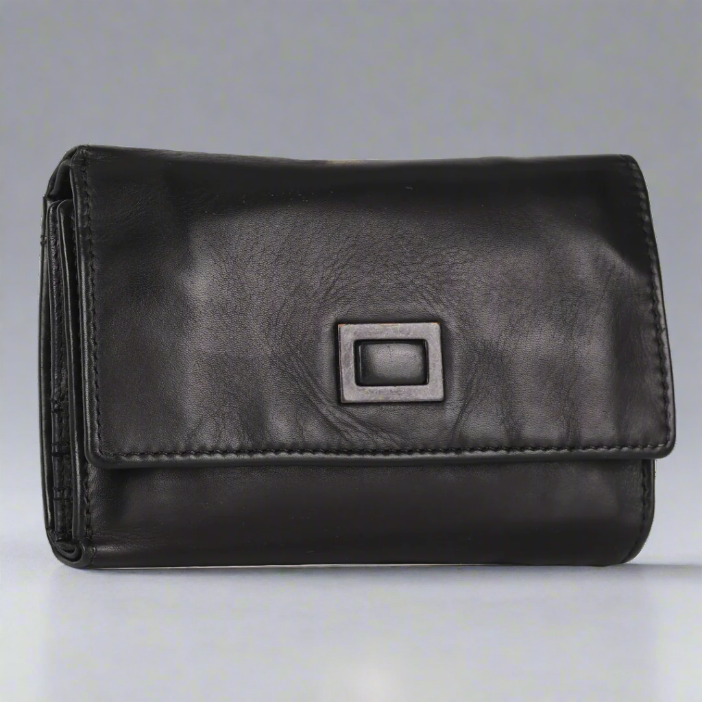 BOL Women's Square Tab Leather Wallet