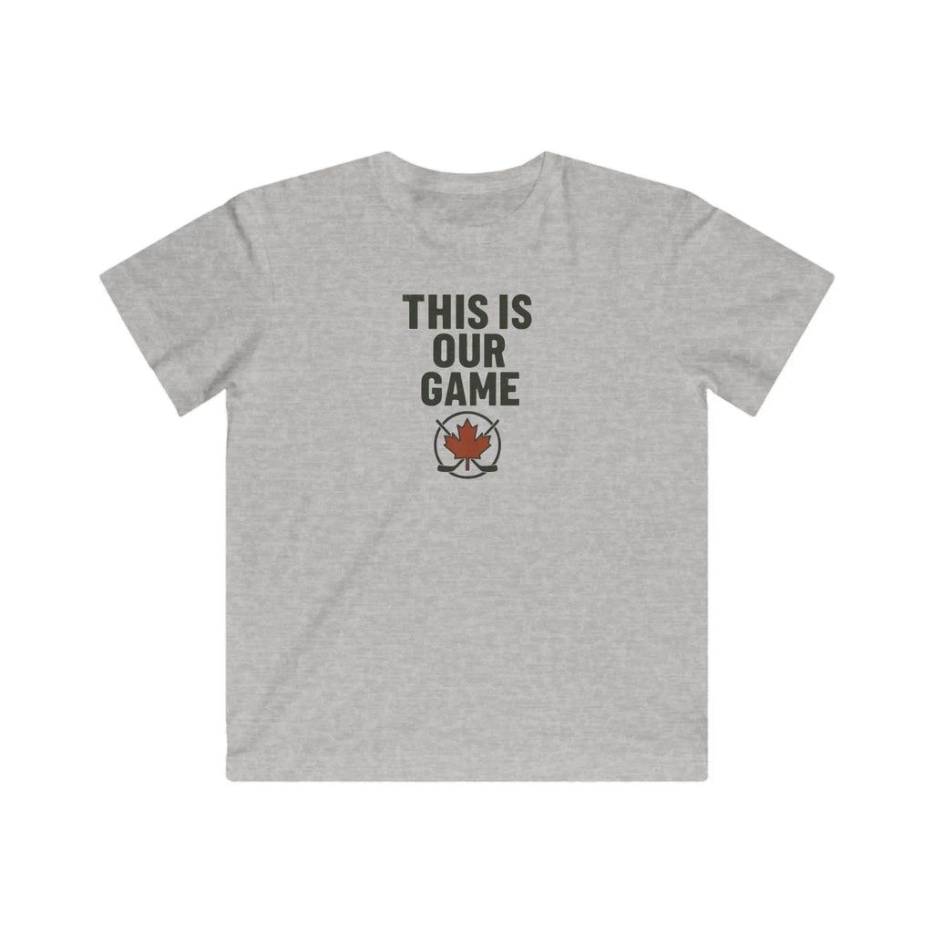 T-shirt jeunesse « This Is Our Game » – T-shirt feuille d’érable canadienne