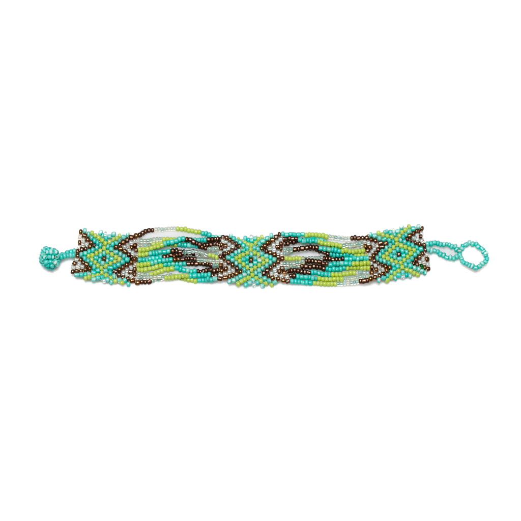 Narrow Aztec Style Wrap Bracelet