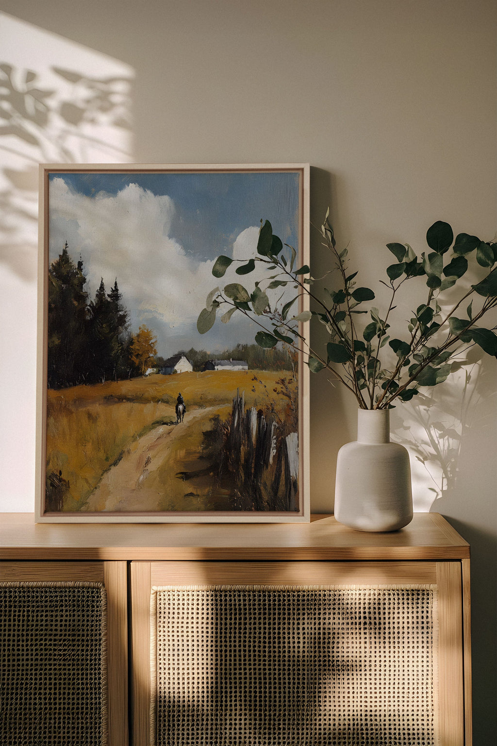 Through the Fields, Stretched Canvas Artwork