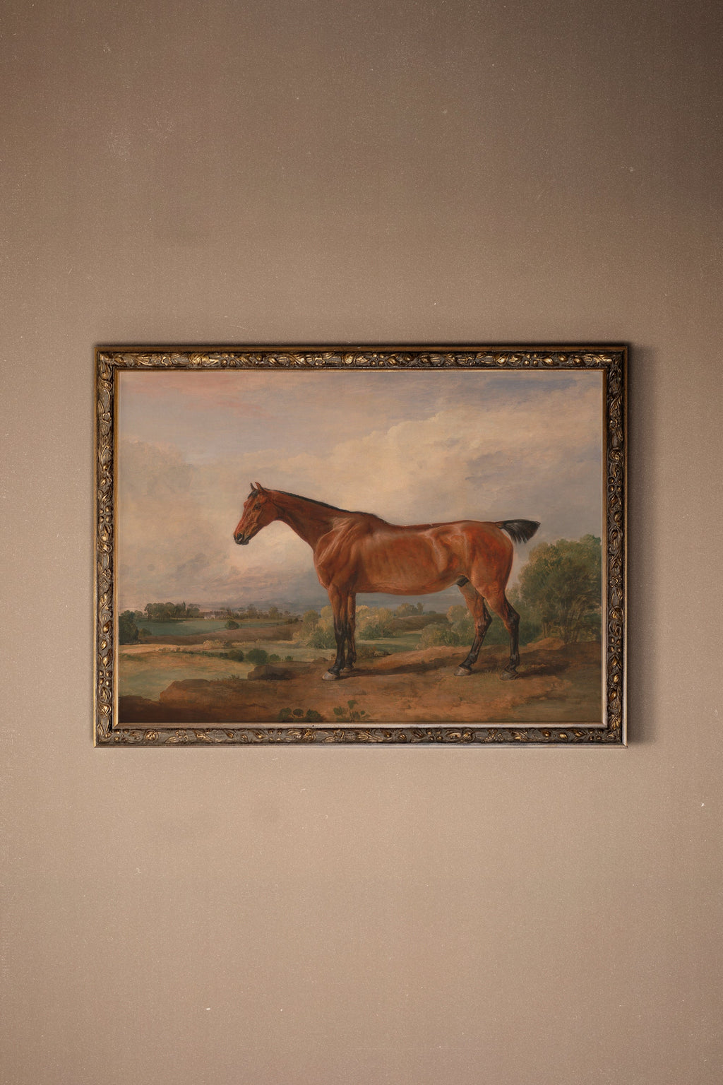 Equestrian Majesty, Vintage Bronze Frame