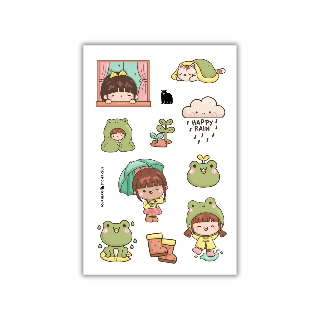 Feeling Froggy - Four Bears Sticker Club