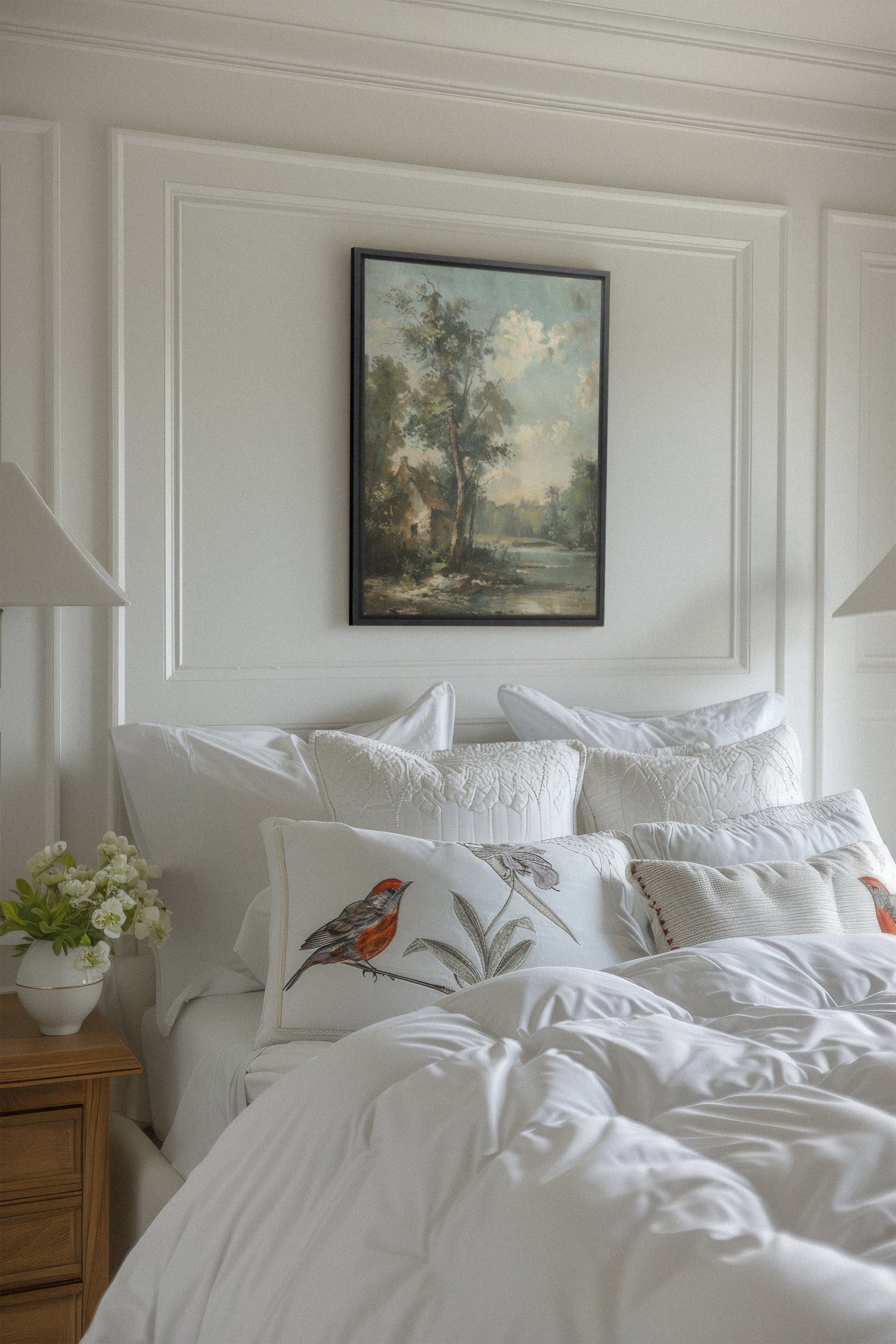 French Homestead, Stretched Canvas Artwork