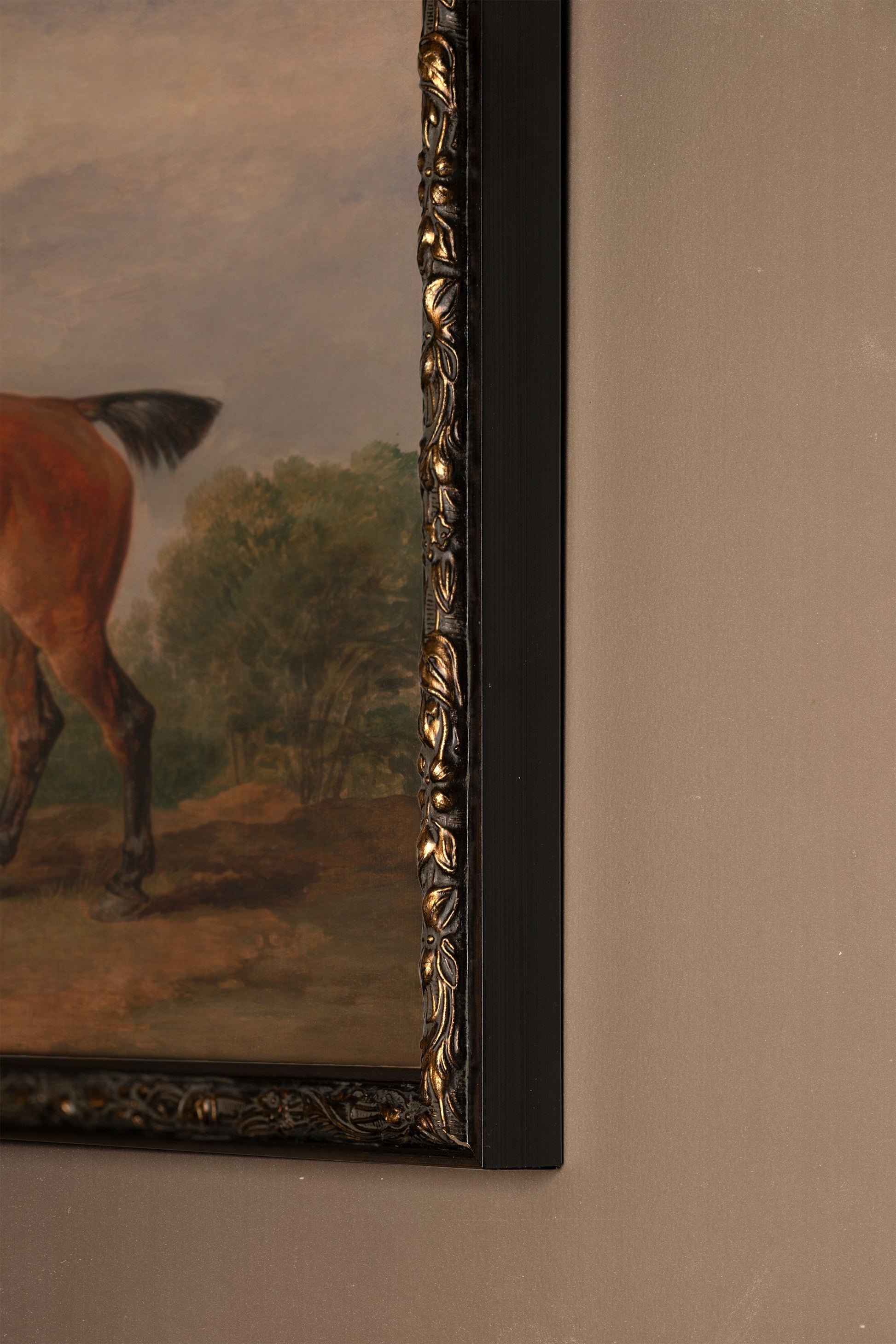 Equestrian Majesty, Vintage Bronze Frame