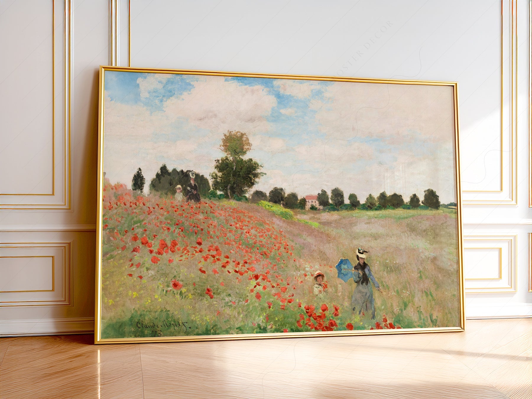 Claude Monet The Poppy Field near Argenteuil - Museum Art Print