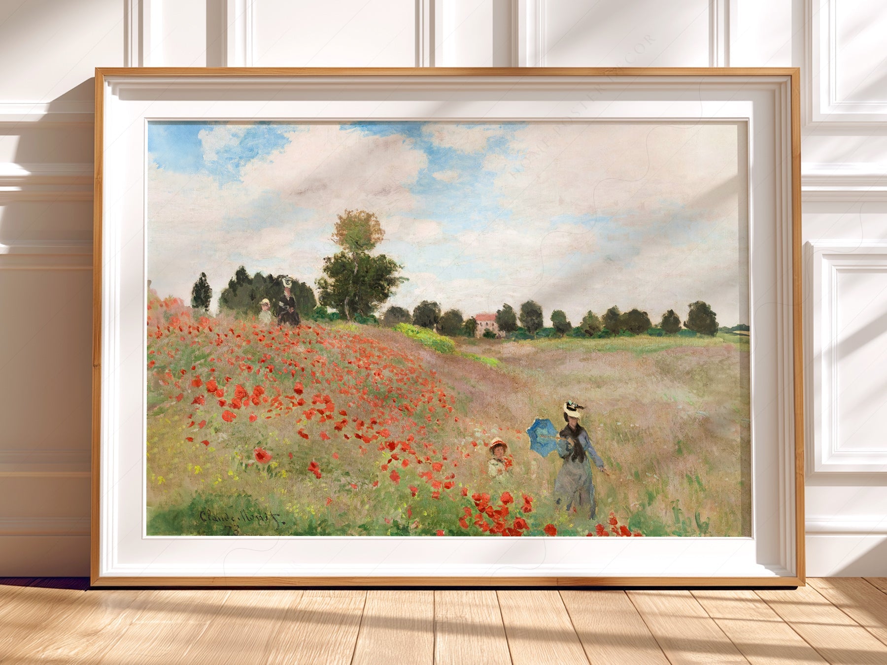 Claude Monet The Poppy Field near Argenteuil - Museum Art Print