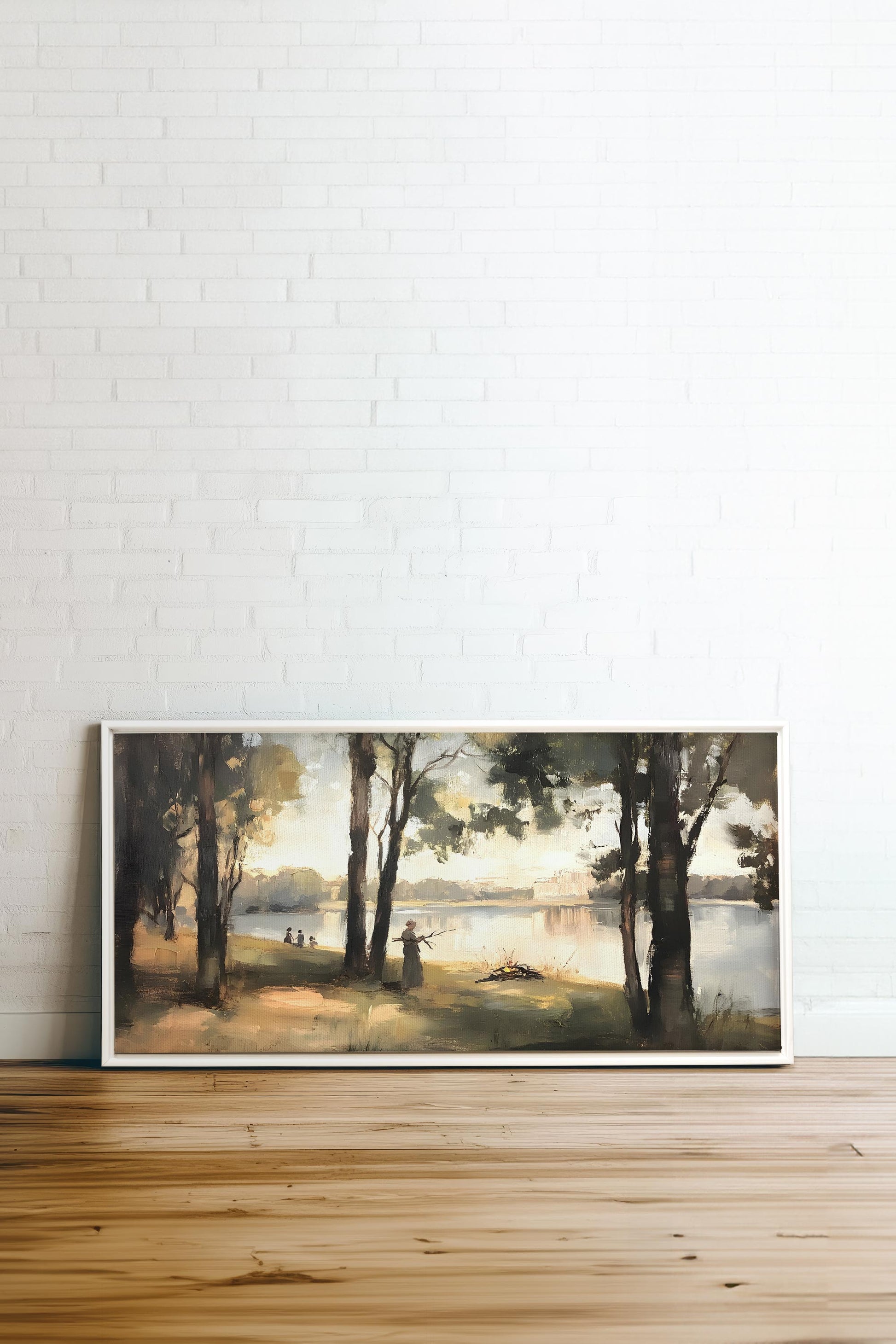 THE QUIET SHORE, Stretched Canvas Artwork