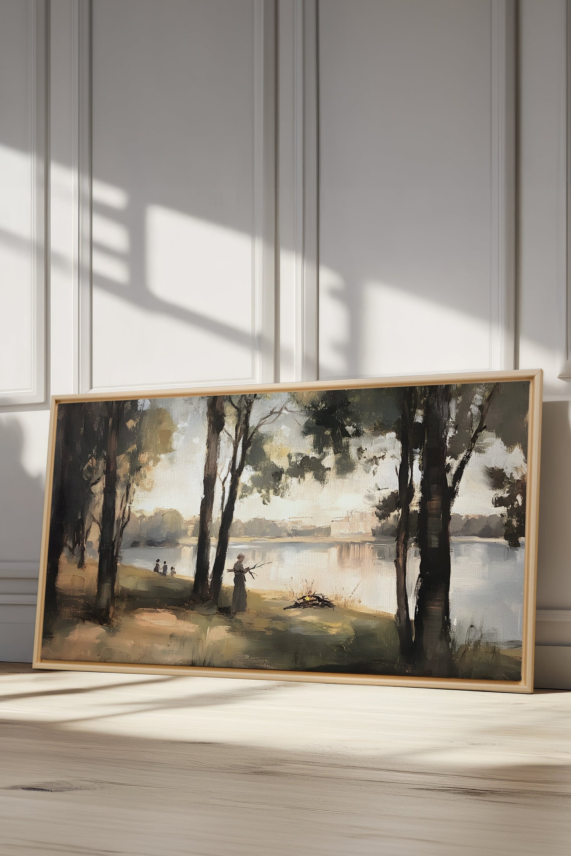 THE QUIET SHORE, Stretched Canvas Artwork