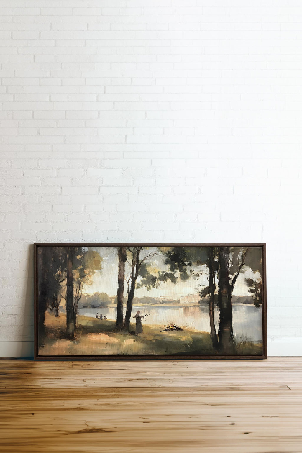 THE QUIET SHORE, Stretched Canvas Artwork