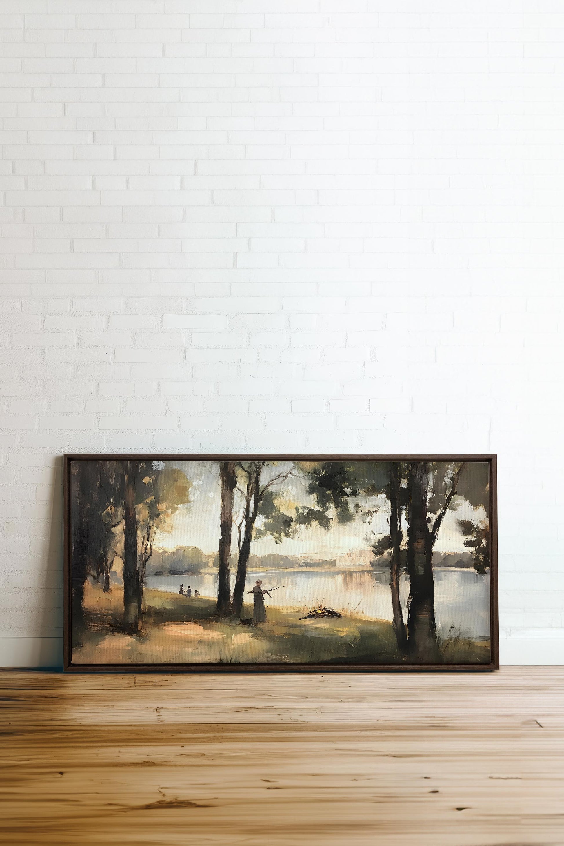 THE QUIET SHORE, Stretched Canvas Artwork