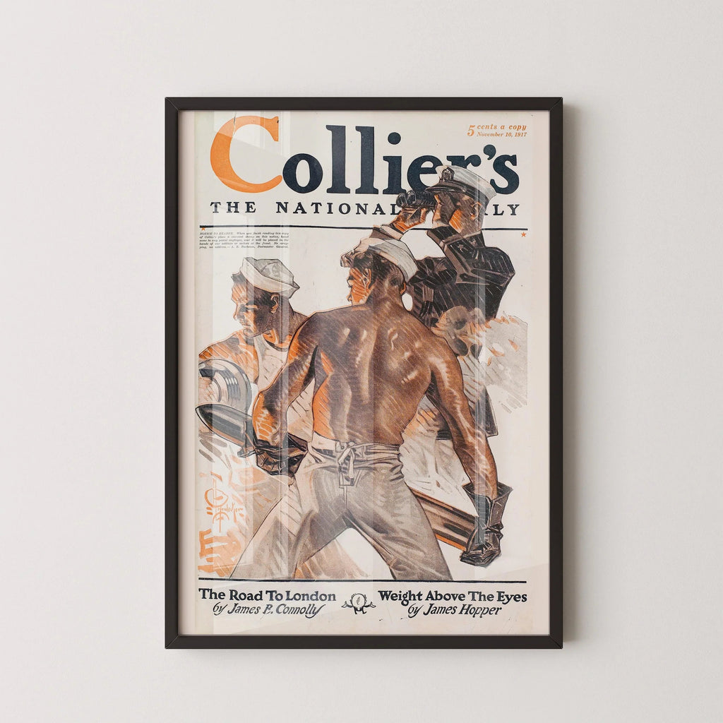 Estampe de marin de Collier de 1917 : Art nautique LGBTQ+ d’Edward Penfield