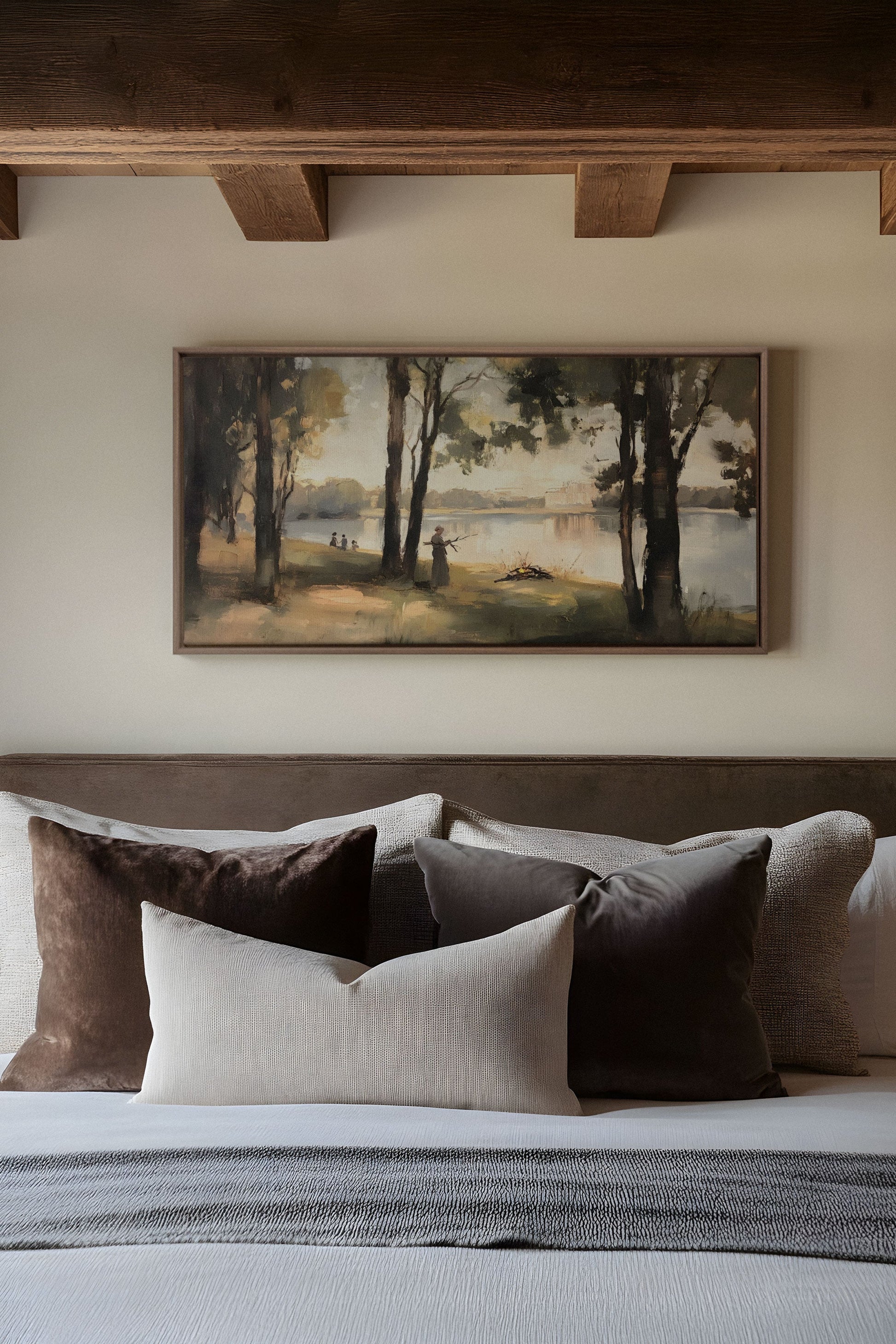 THE QUIET SHORE, Stretched Canvas Artwork