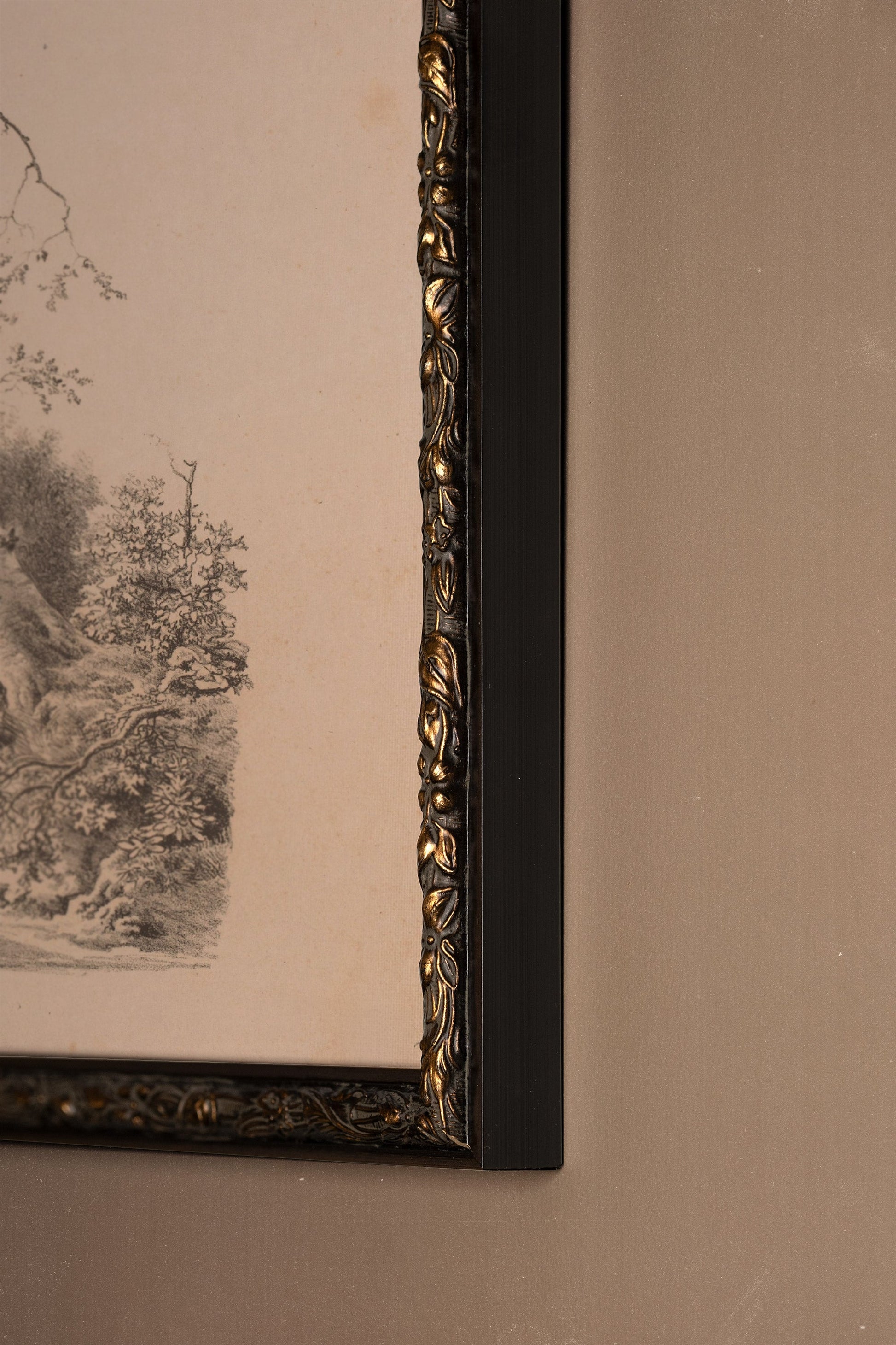 Sketch of the Past, Vintage Bronze Frame