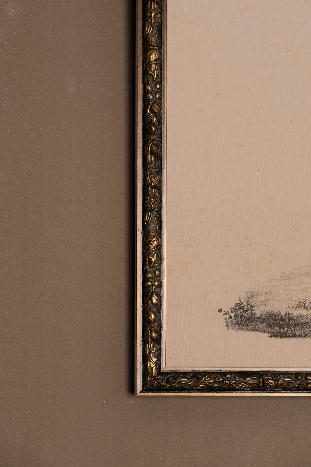 Sketch of the Past, Vintage Bronze Frame