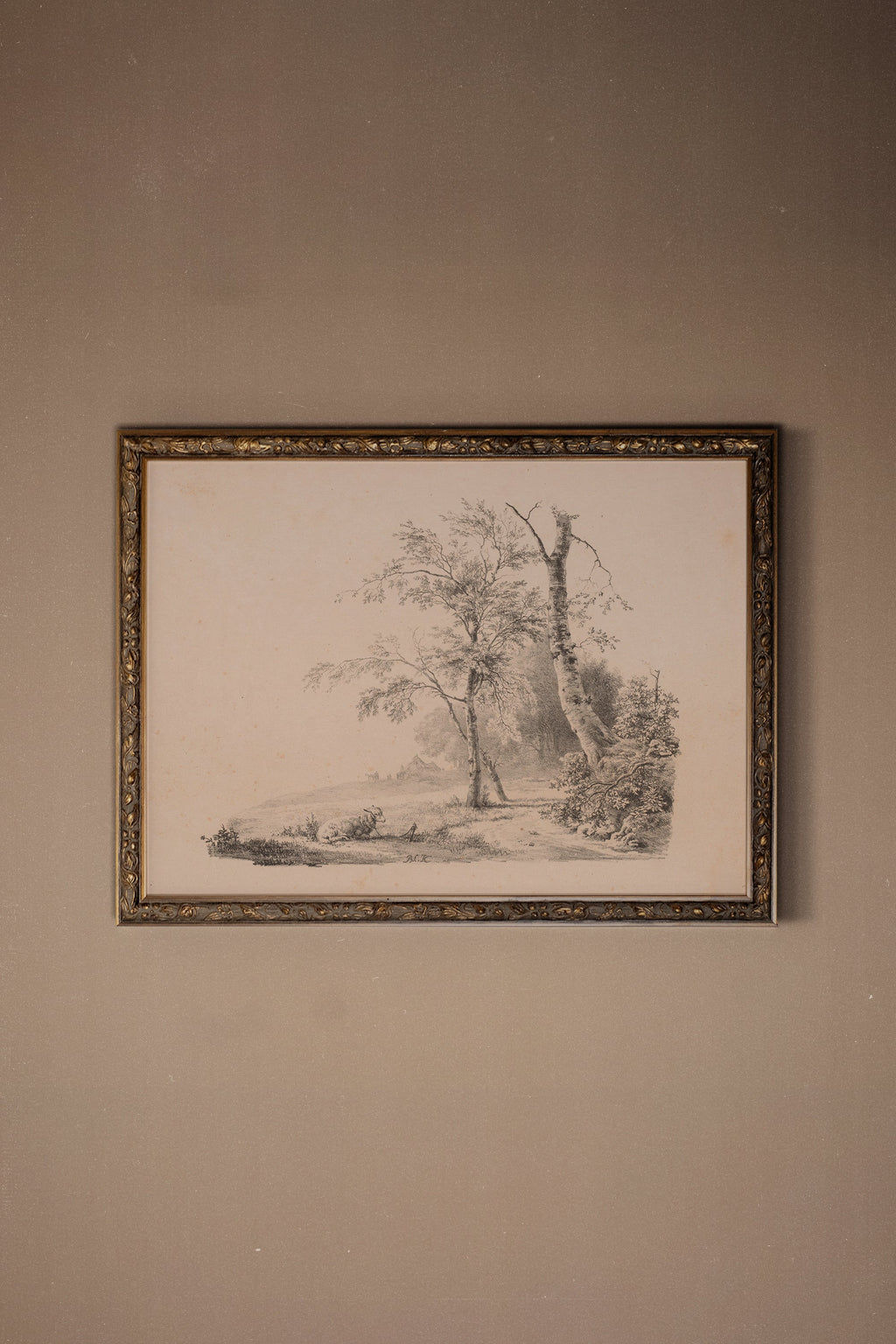 Sketch of the Past, Vintage Bronze Frame