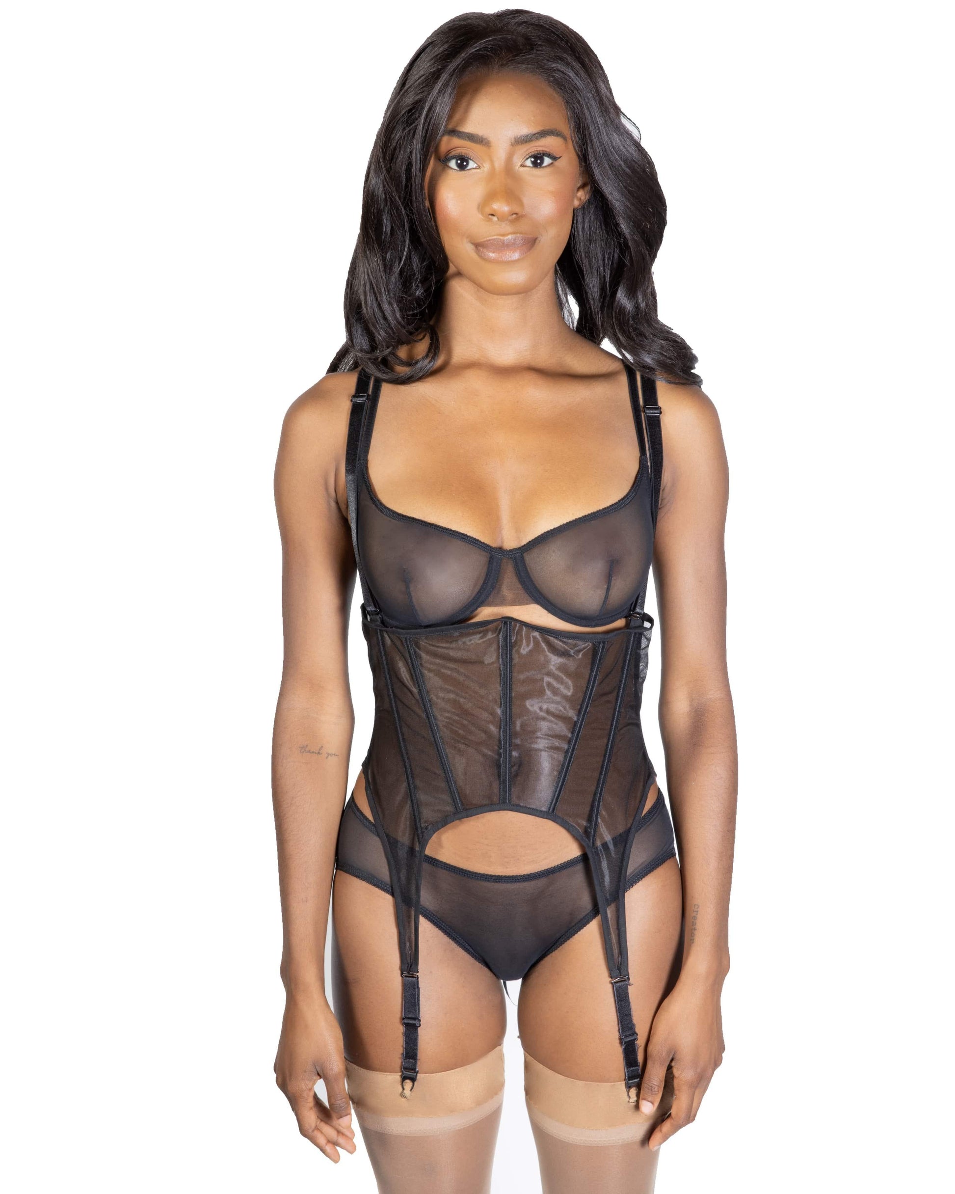 Sheer Corset Garter, Beta