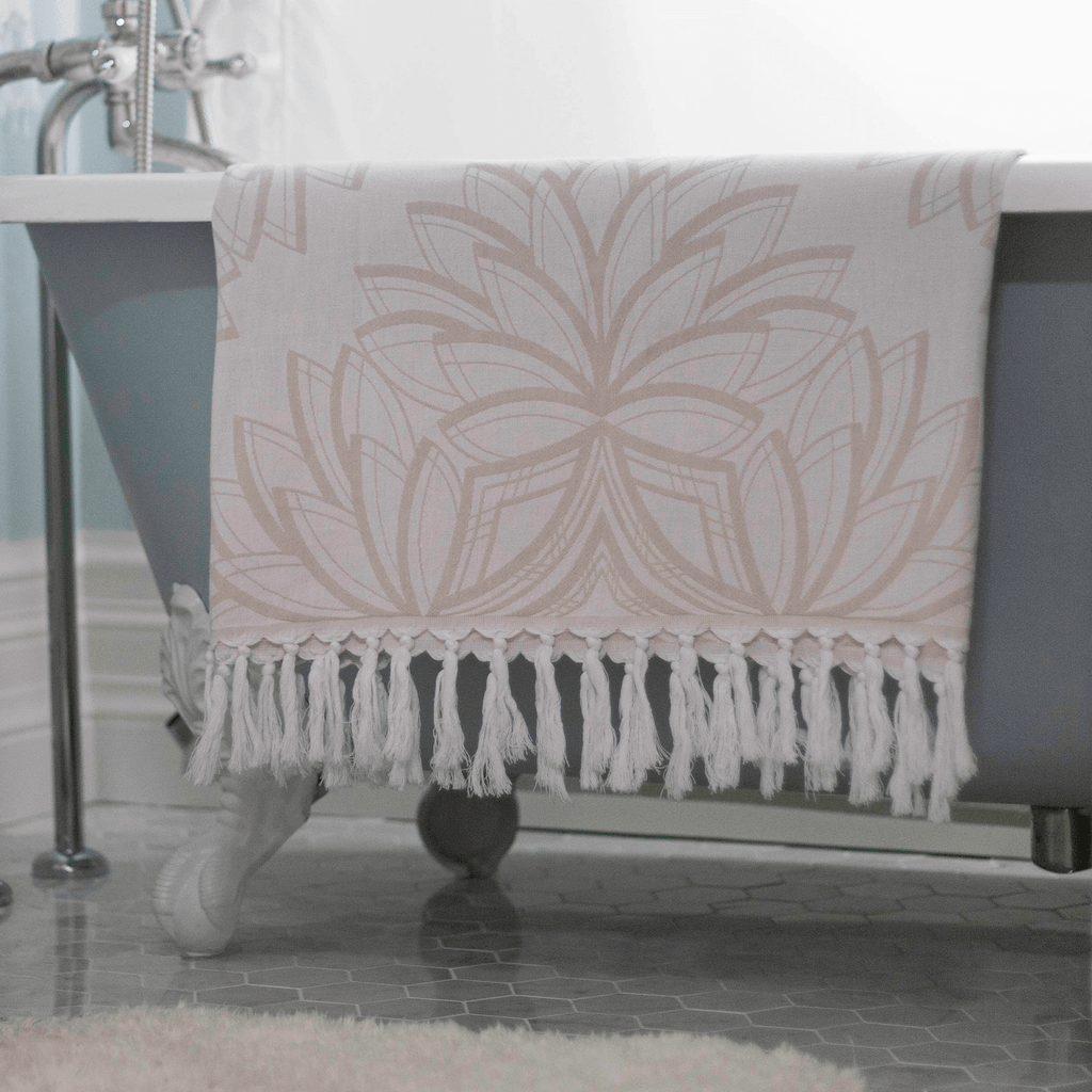 Turkish Towels Canada | Set in Oat + White