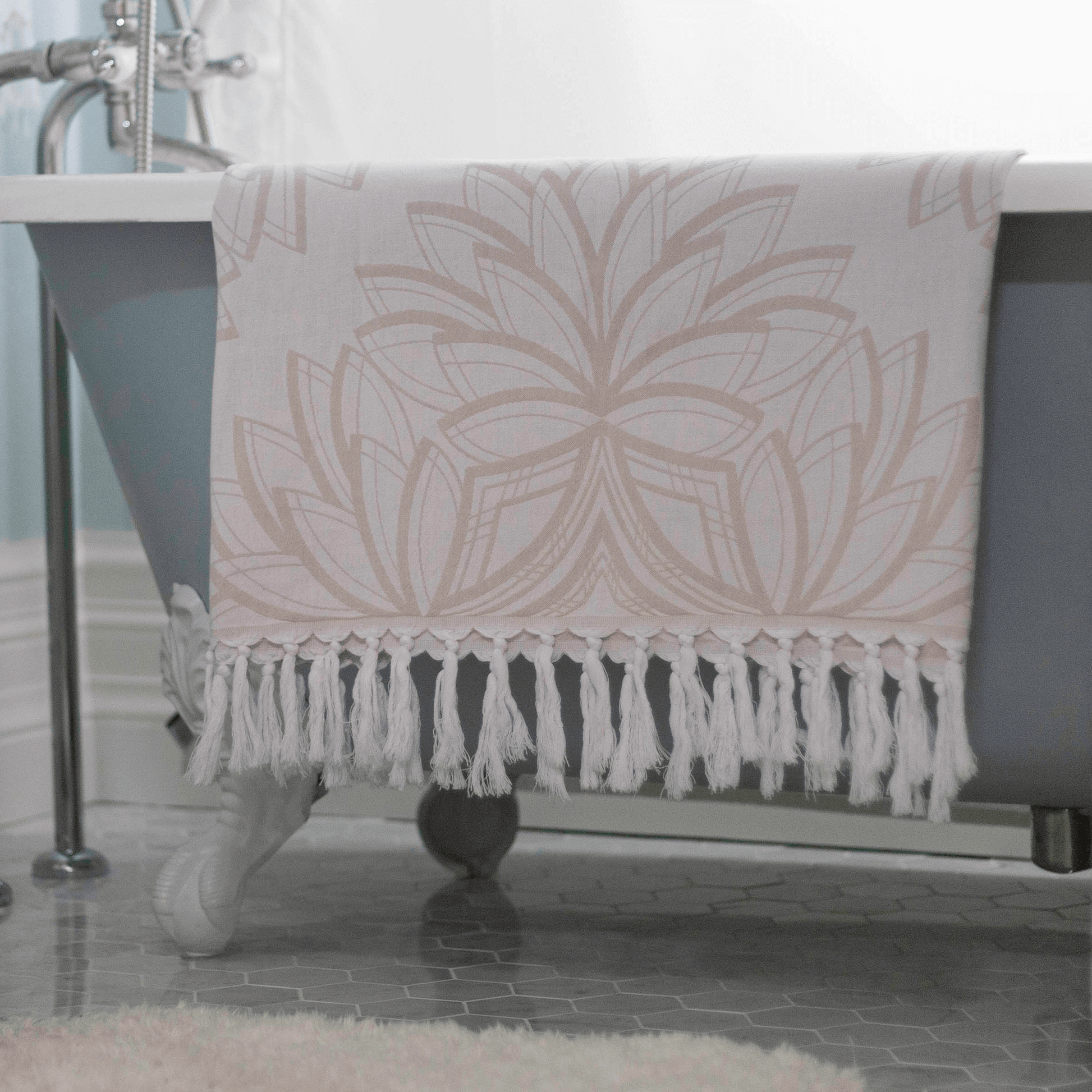 Turkish Towels Canada | Set in Oat + White