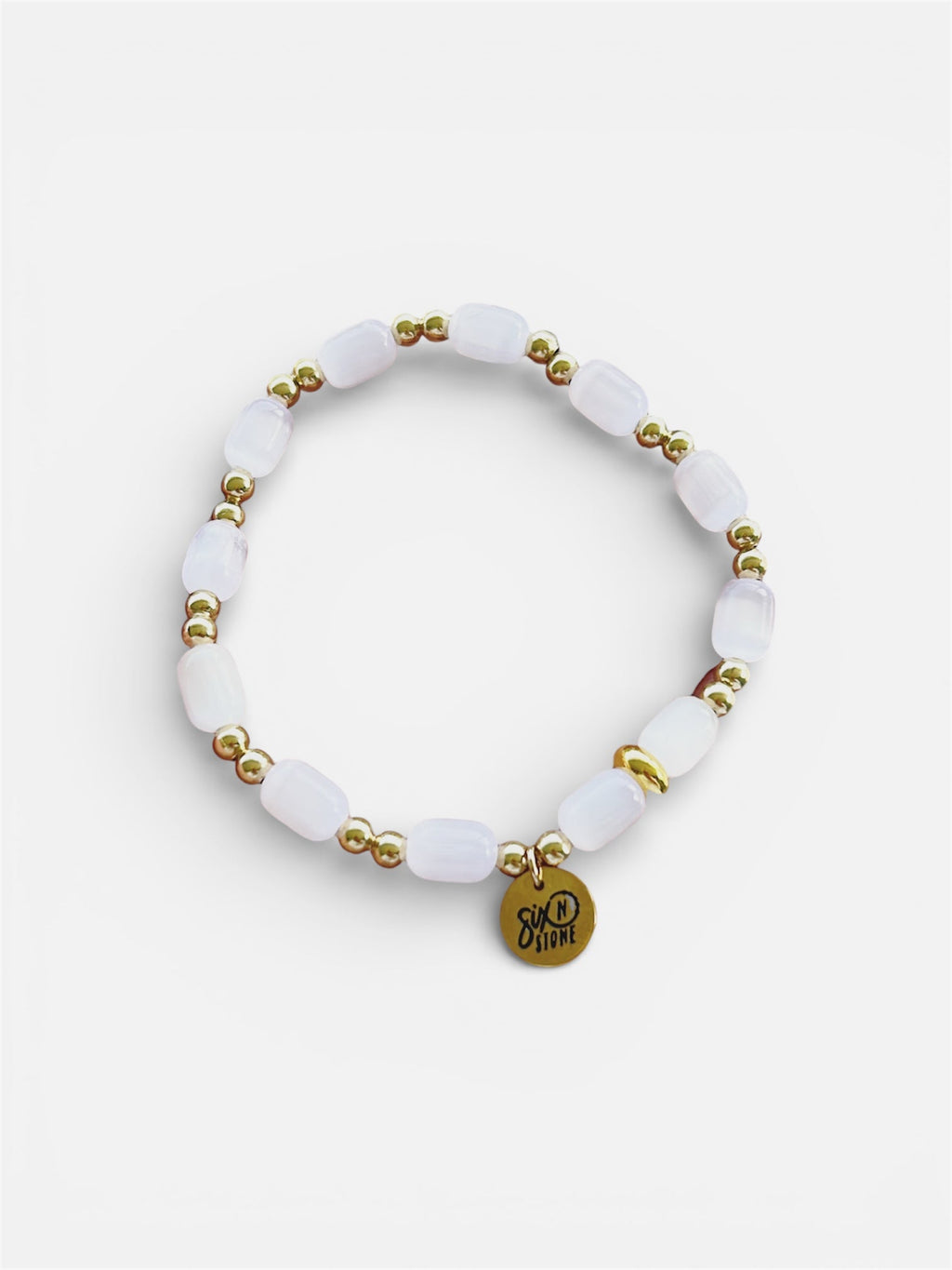 Selenite & Hematite Balance Bracelet