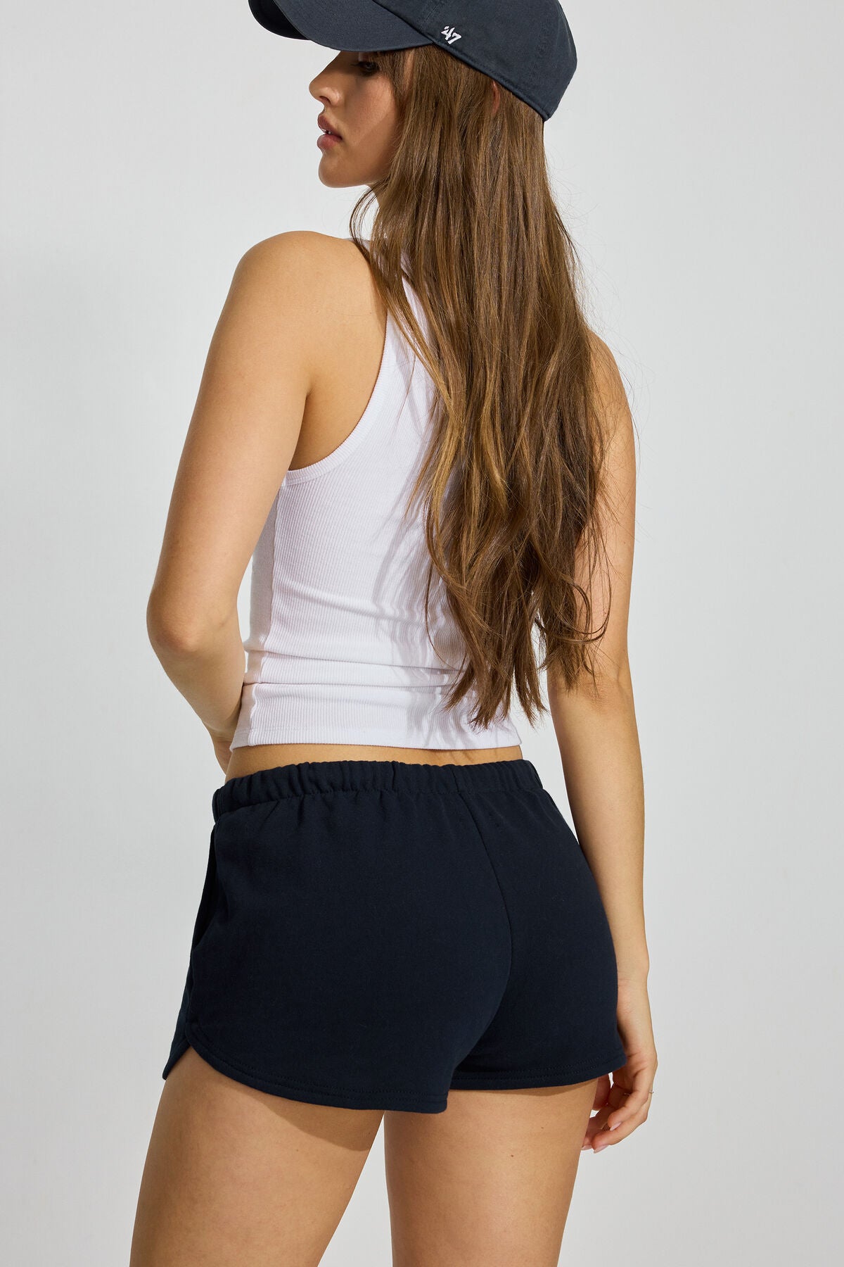 Short de sport en tissu éponge doux