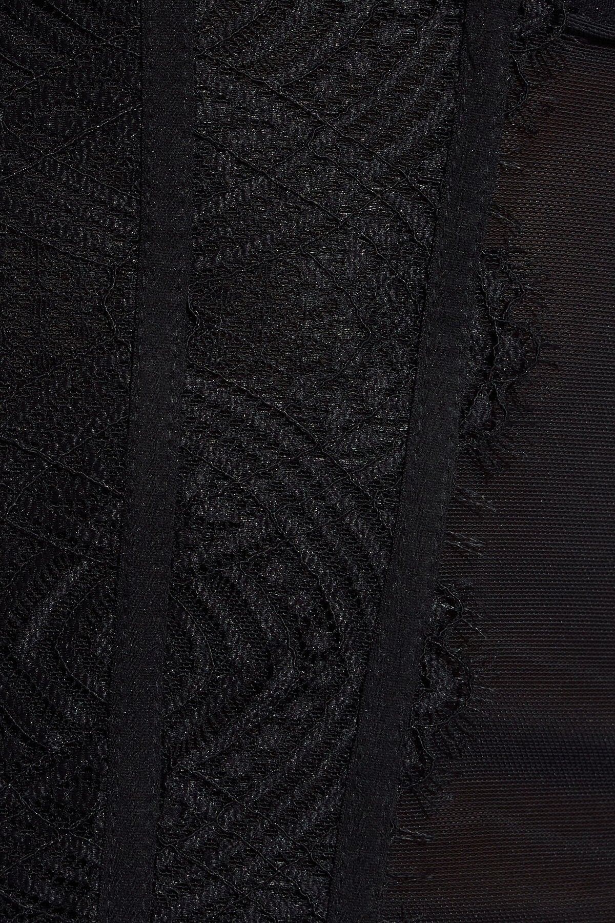 Bustier en maille et dentelle Chrishell