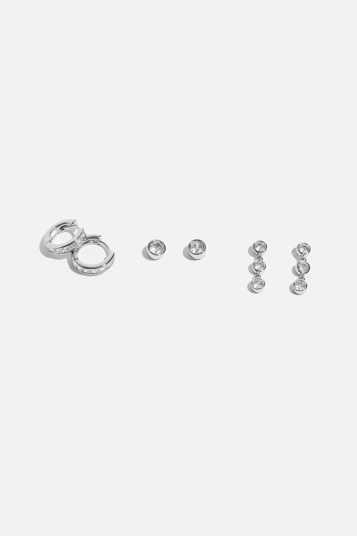 3-Pack Gemstone Earrings