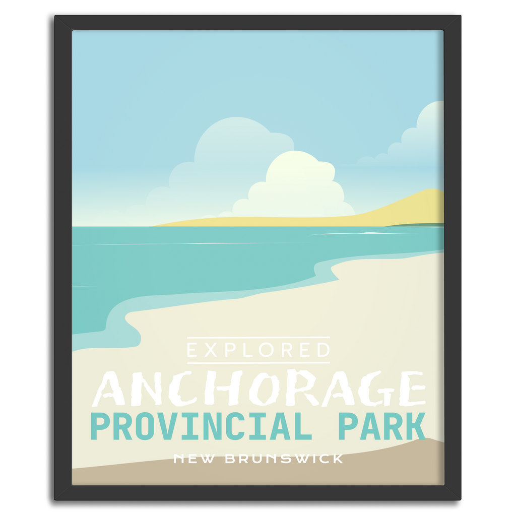Affiche « Explorée » du parc provincial d’Anchorage