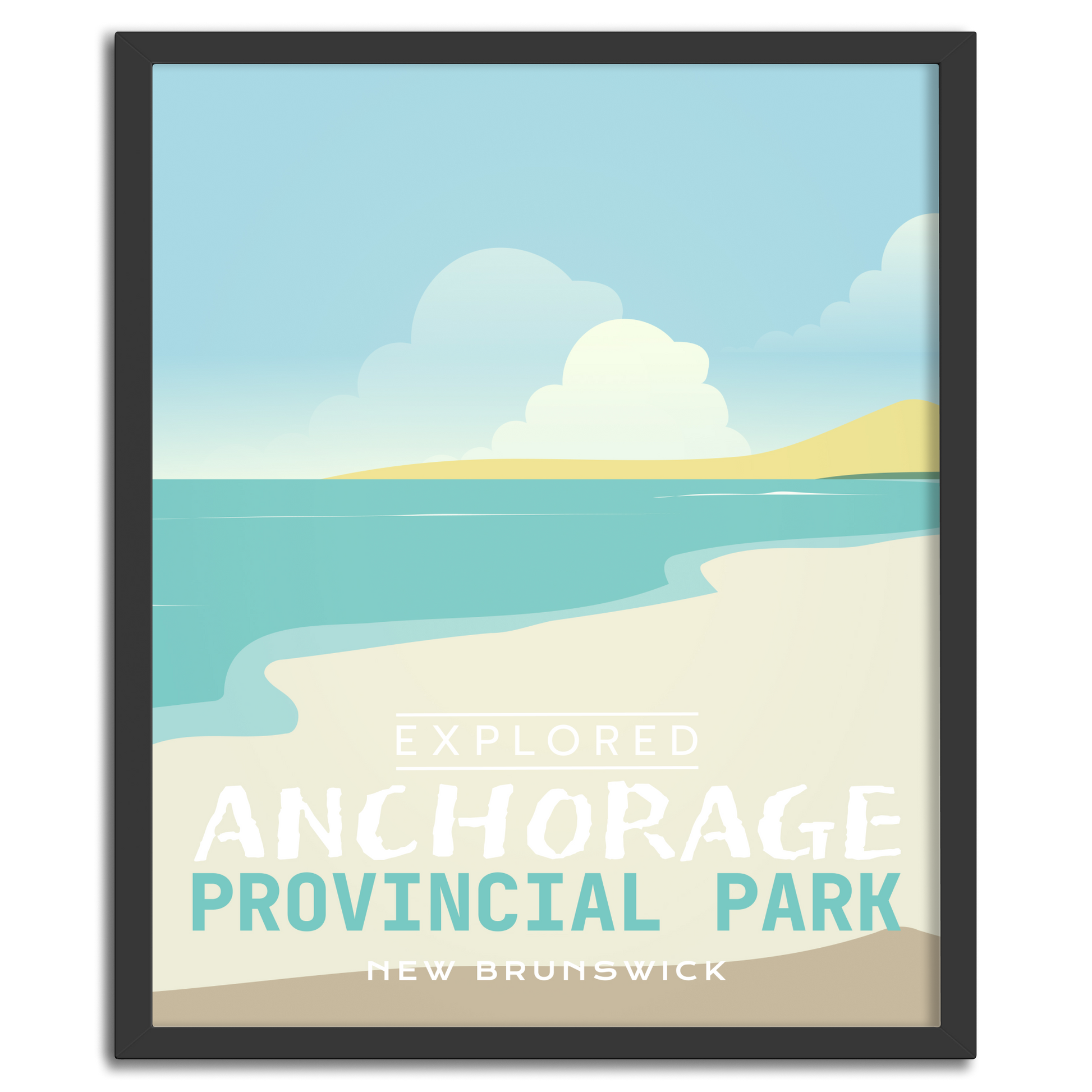 Affiche « Explorée » du parc provincial d’Anchorage