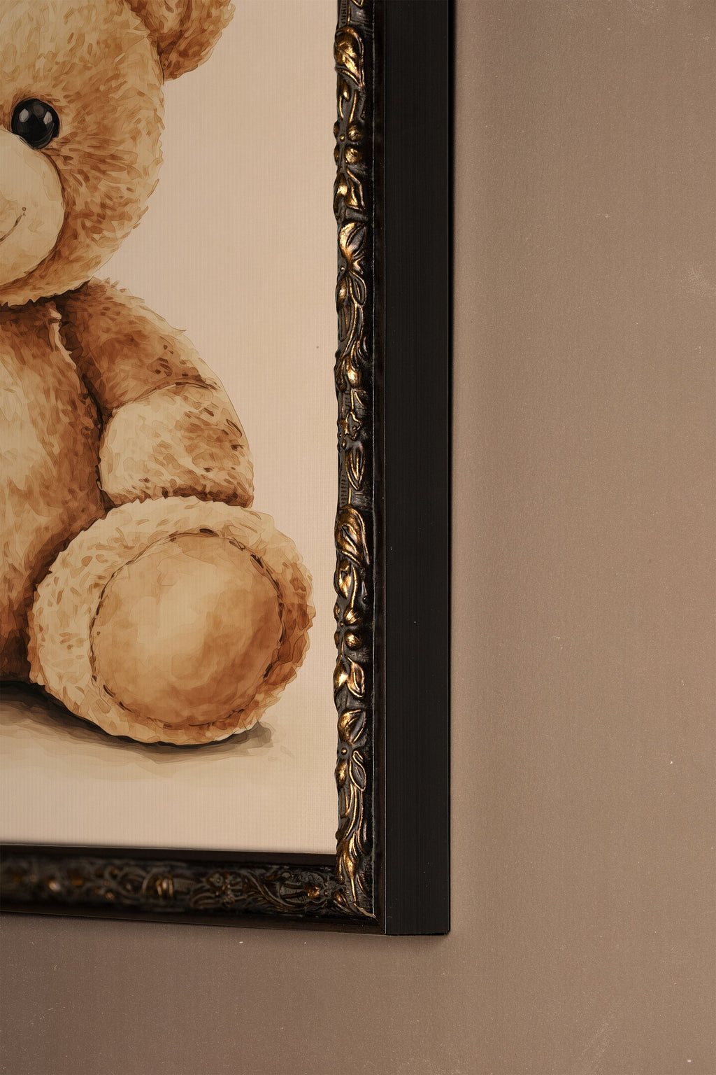 Tender Bear, Vintage Bronze Frame