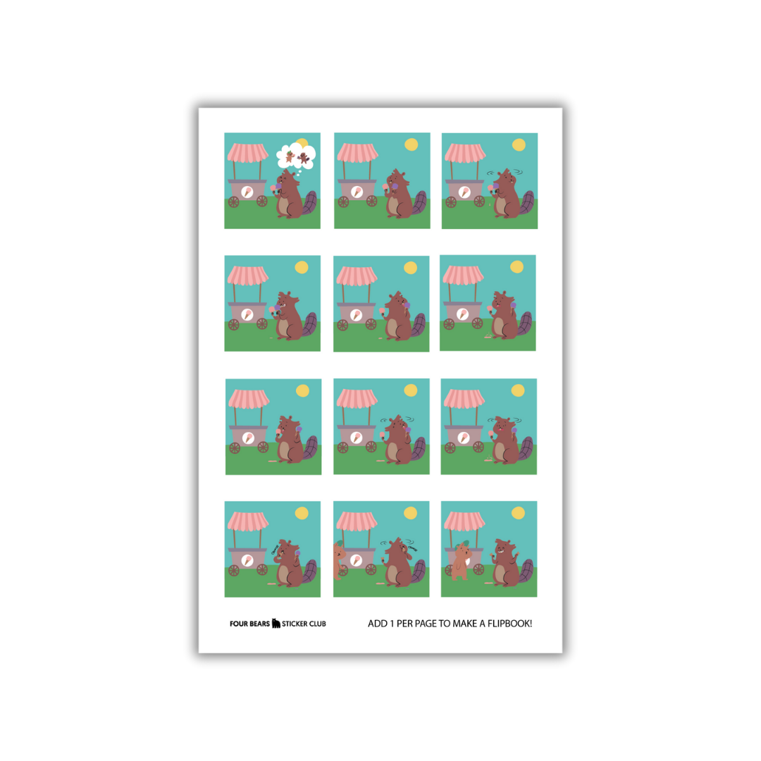 Flipbook sur la crème glacée