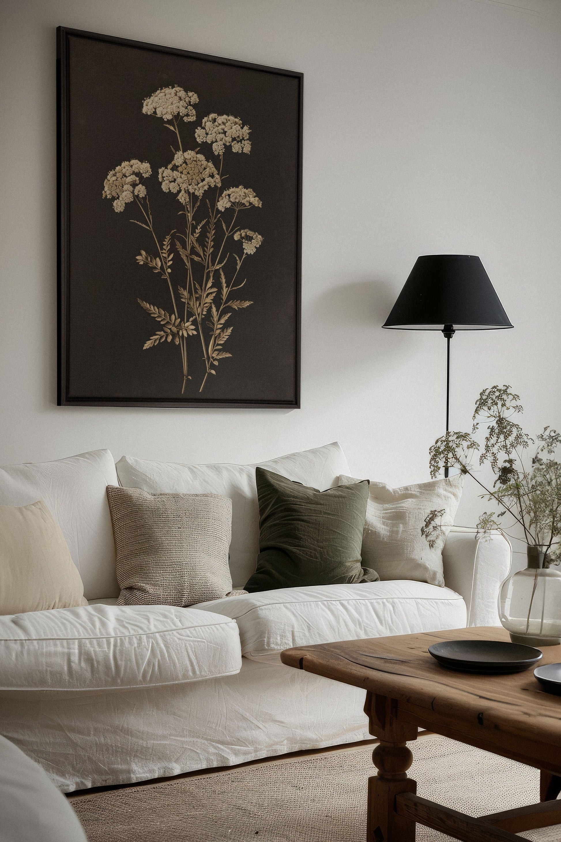 GOLDEN FLOWER, Stretched Canvas Artwork