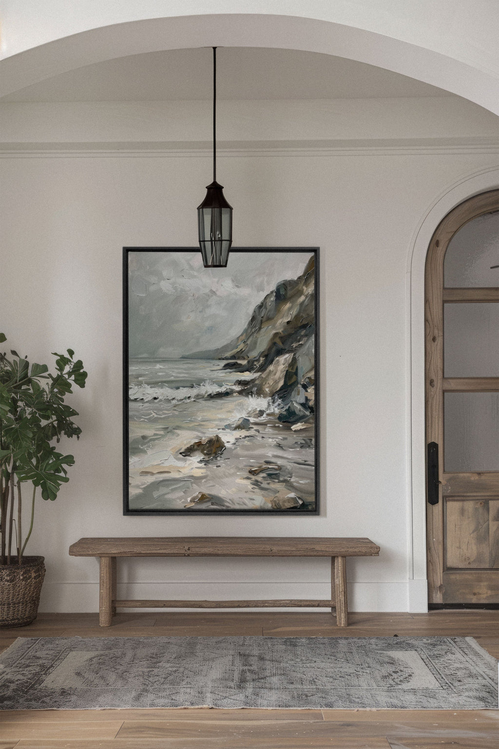 SHADED SHORES, Stretched Canvas Artwork