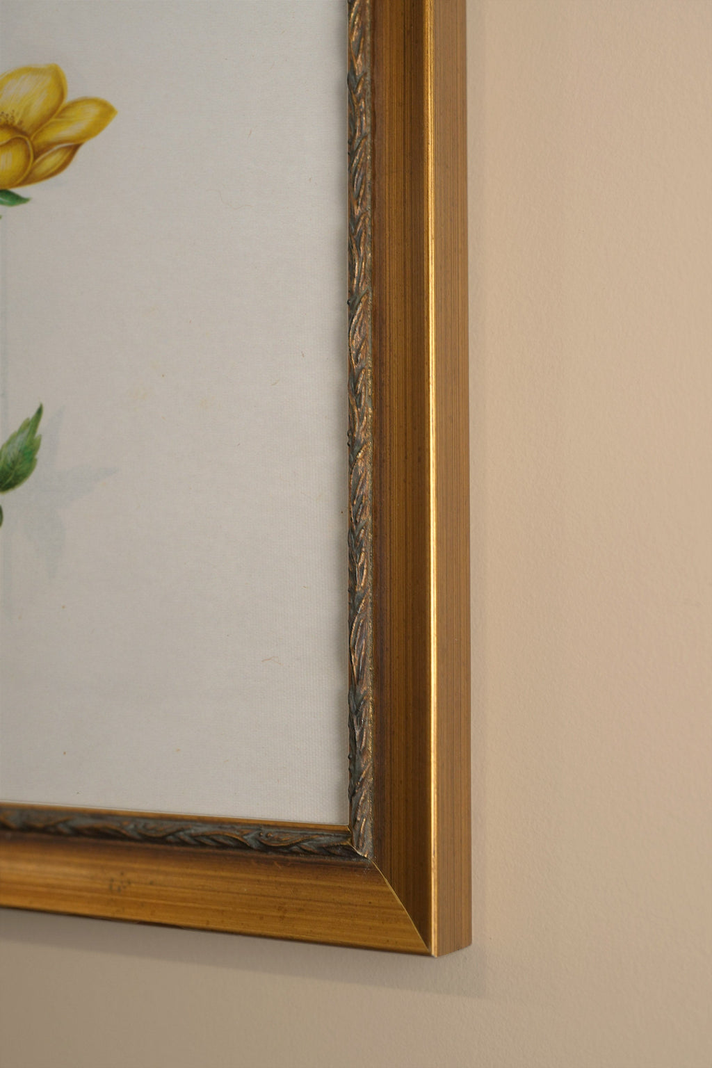 Botanical Poetry, Vintage Gold Frame