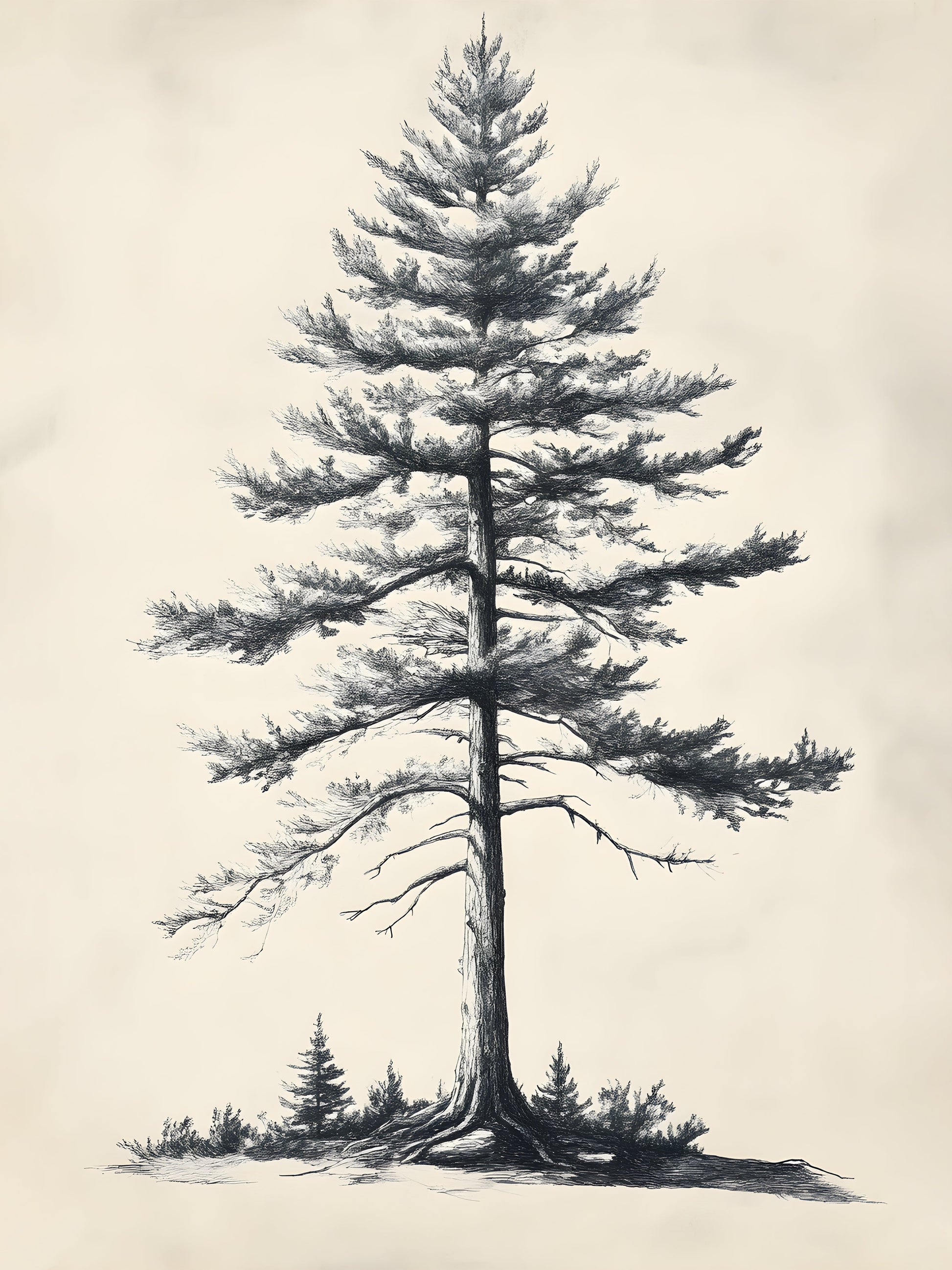 Ancient Forest 1, Vintage Frame