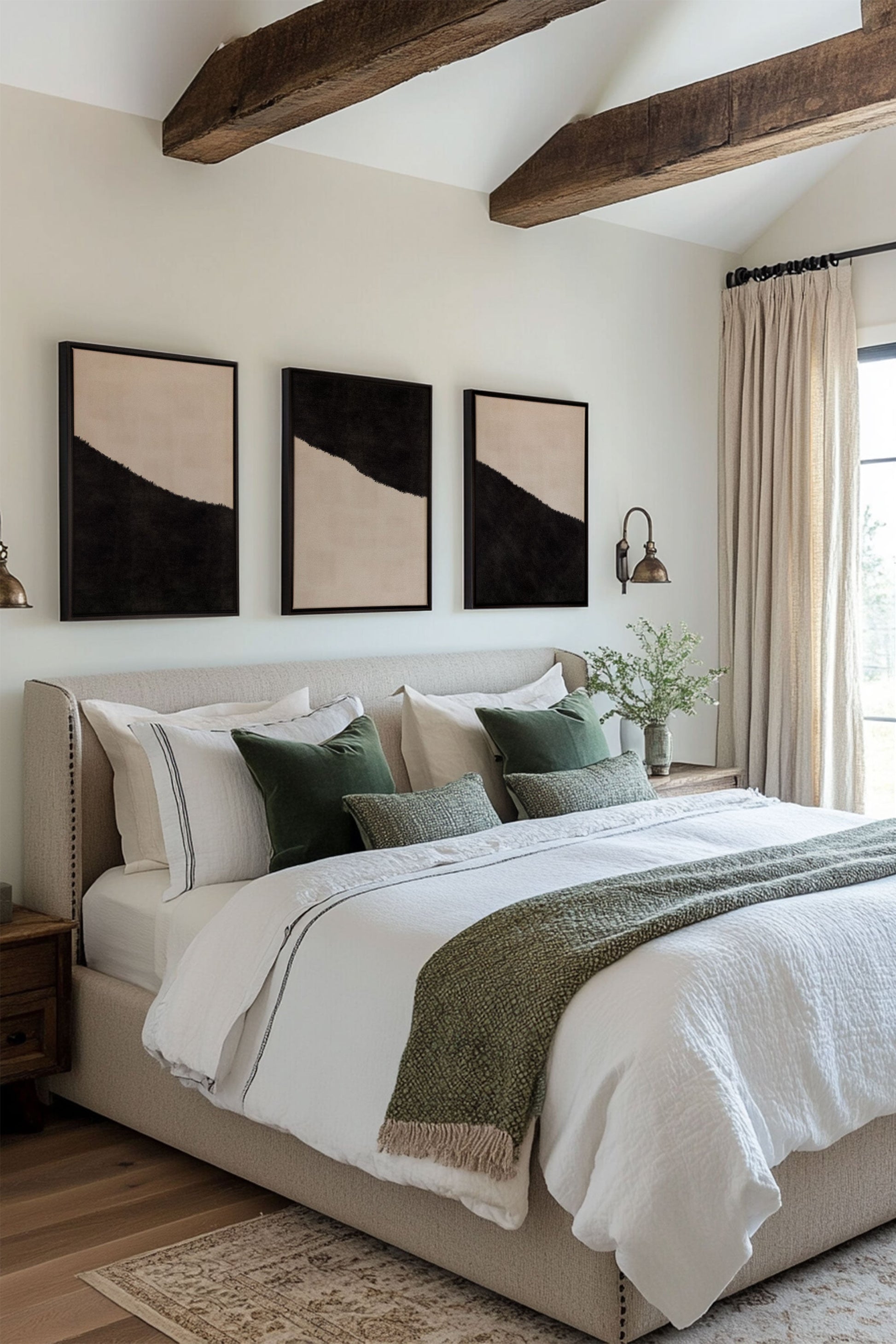 LUXE TRIO (3 Stretched Canvas Artworks)