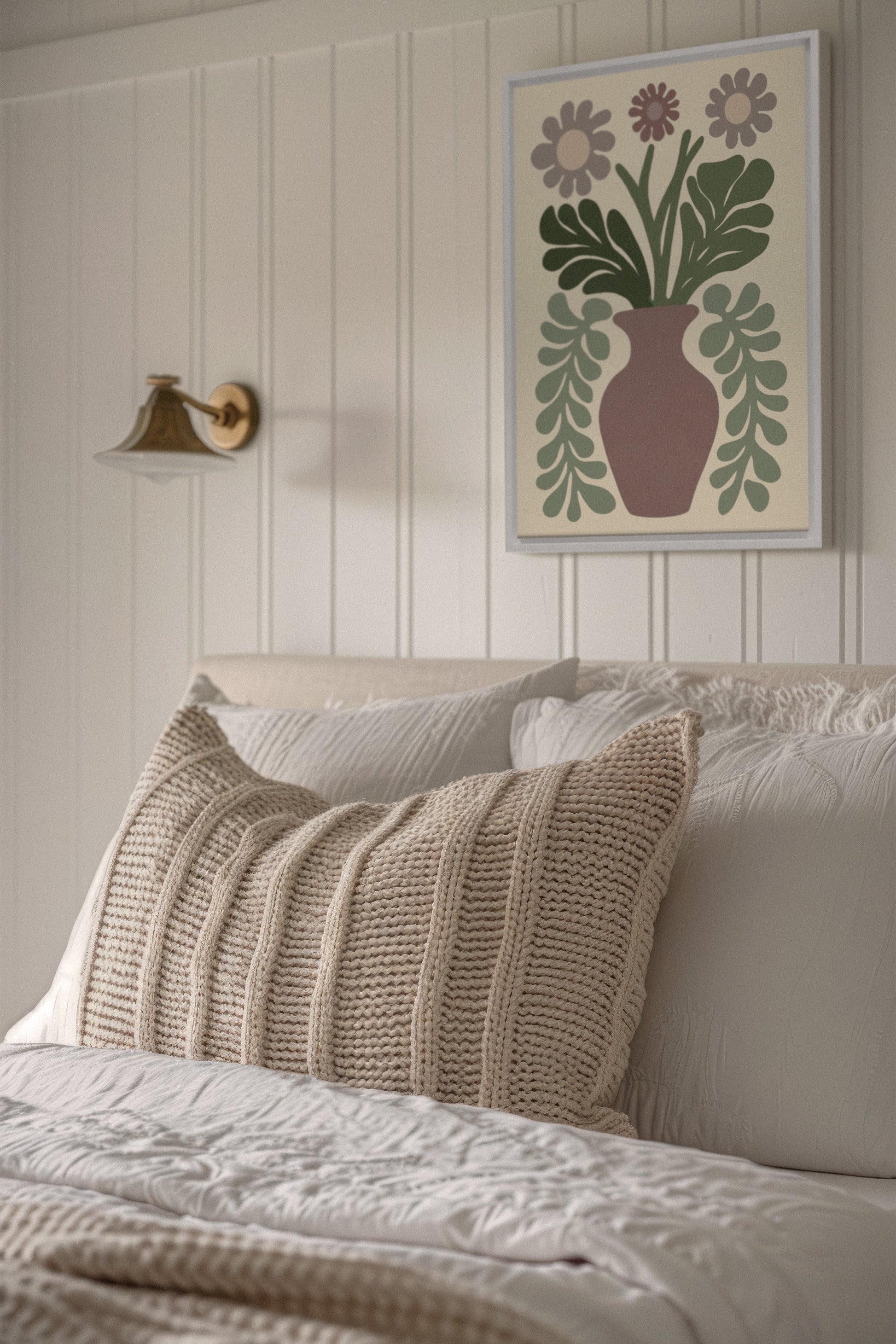 CHIC FLORAL, Stretched Canvas Artwork