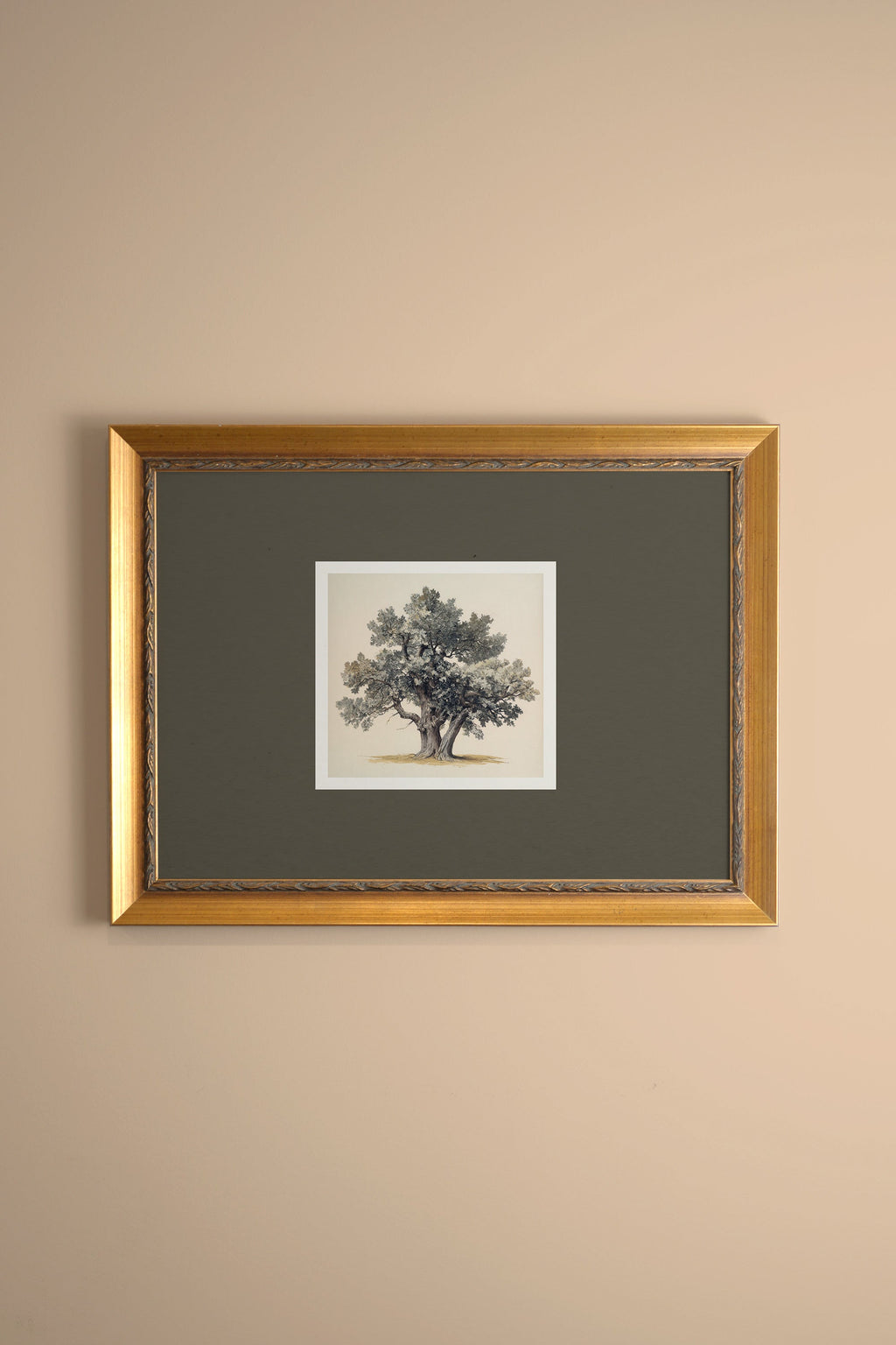 SILENT WISDOM, VINTAGE GOLD FRAME