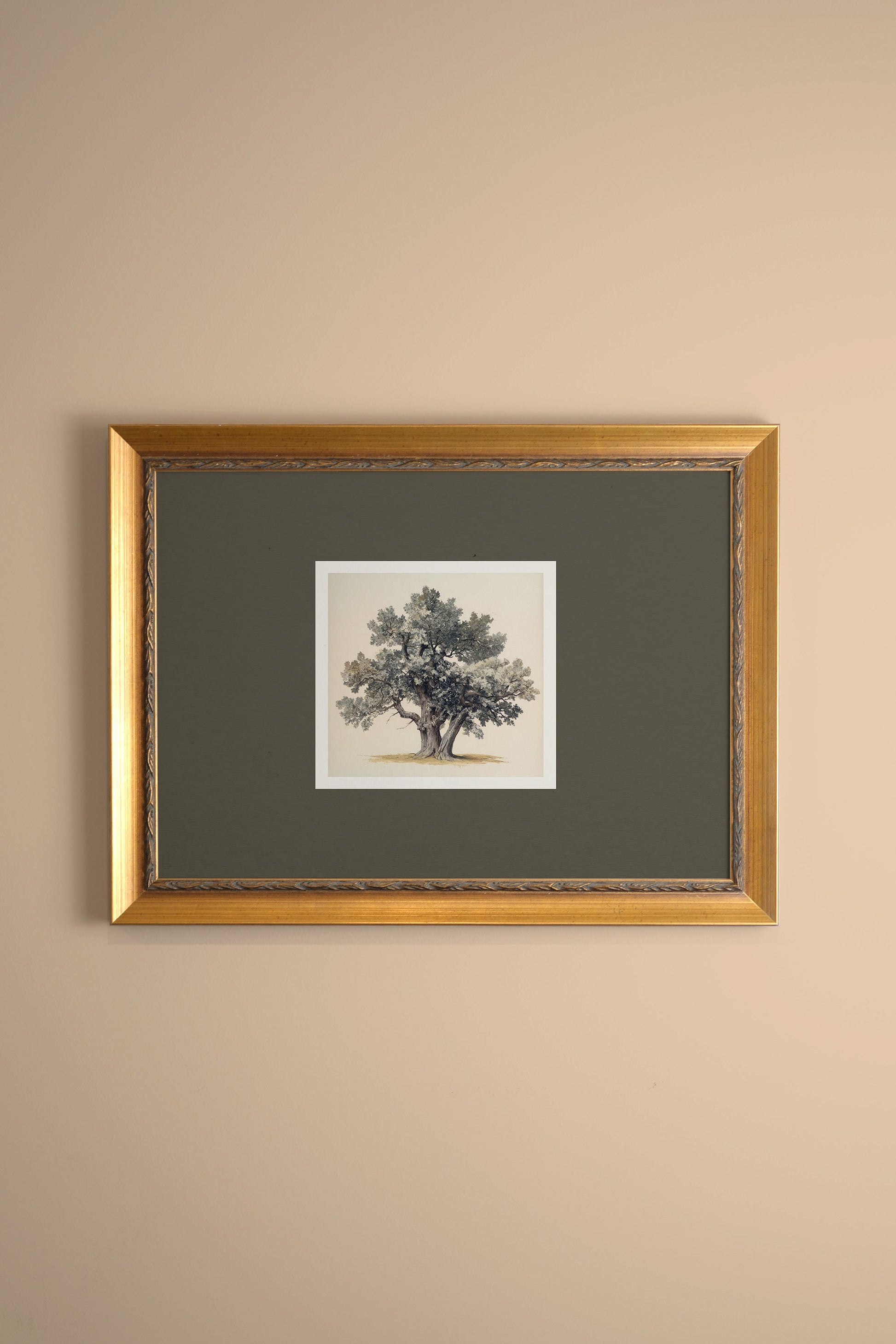 SILENT WISDOM, VINTAGE GOLD FRAME