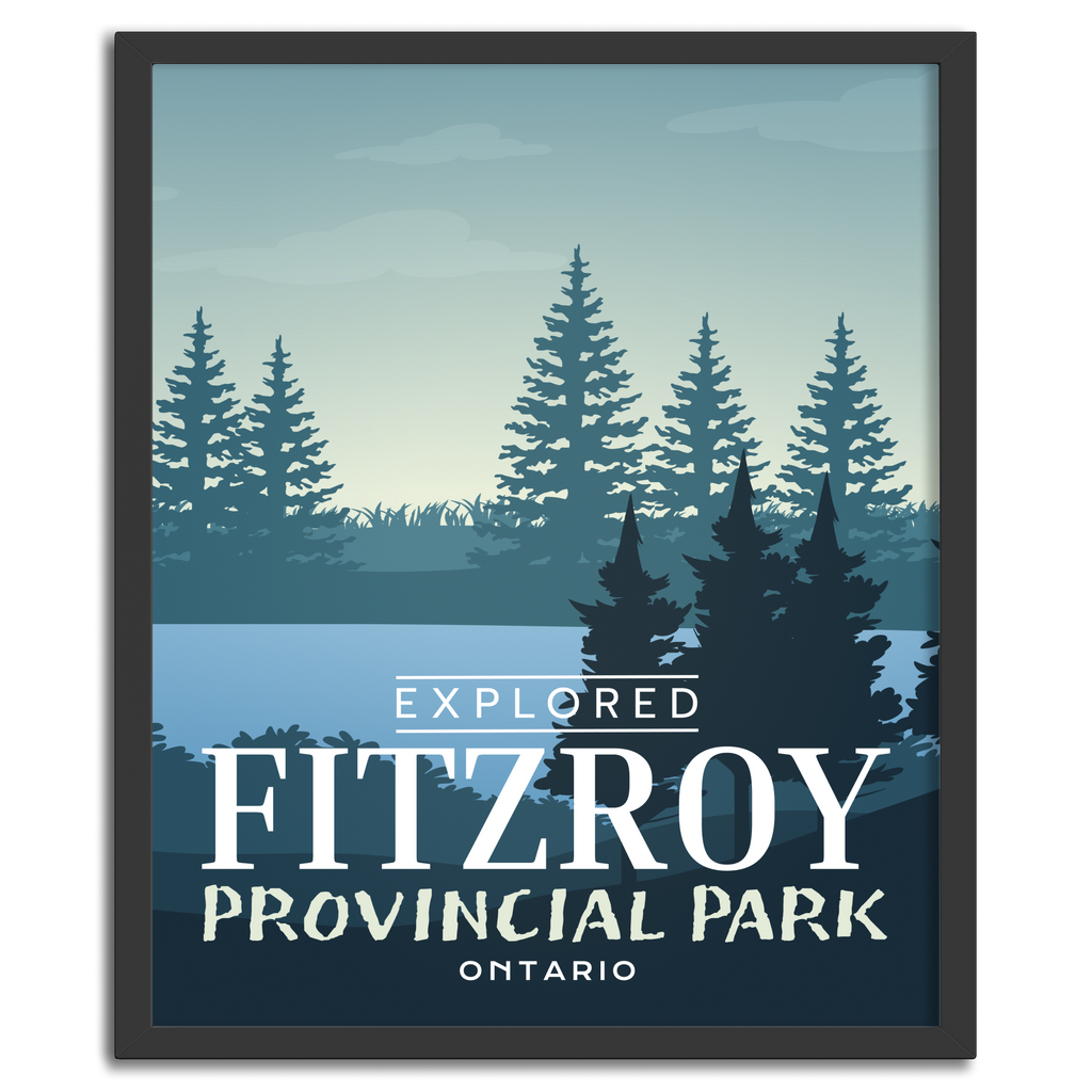 Fitzroy Provincial Park 'Explored' Poster