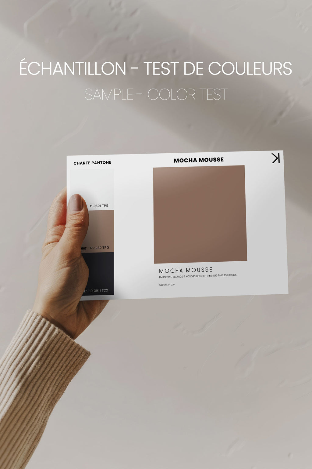 MOCHA MOUSSE, Stretched Canvas Artwork