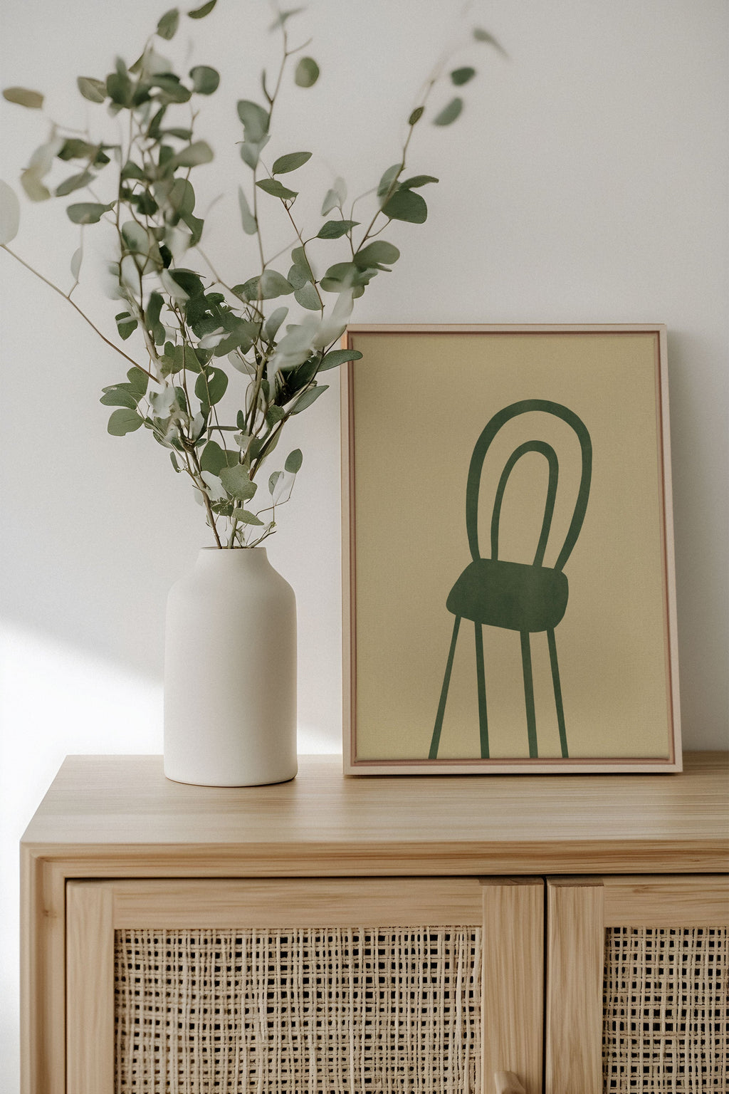 The Green Chair, Stretched Canvas Artwork