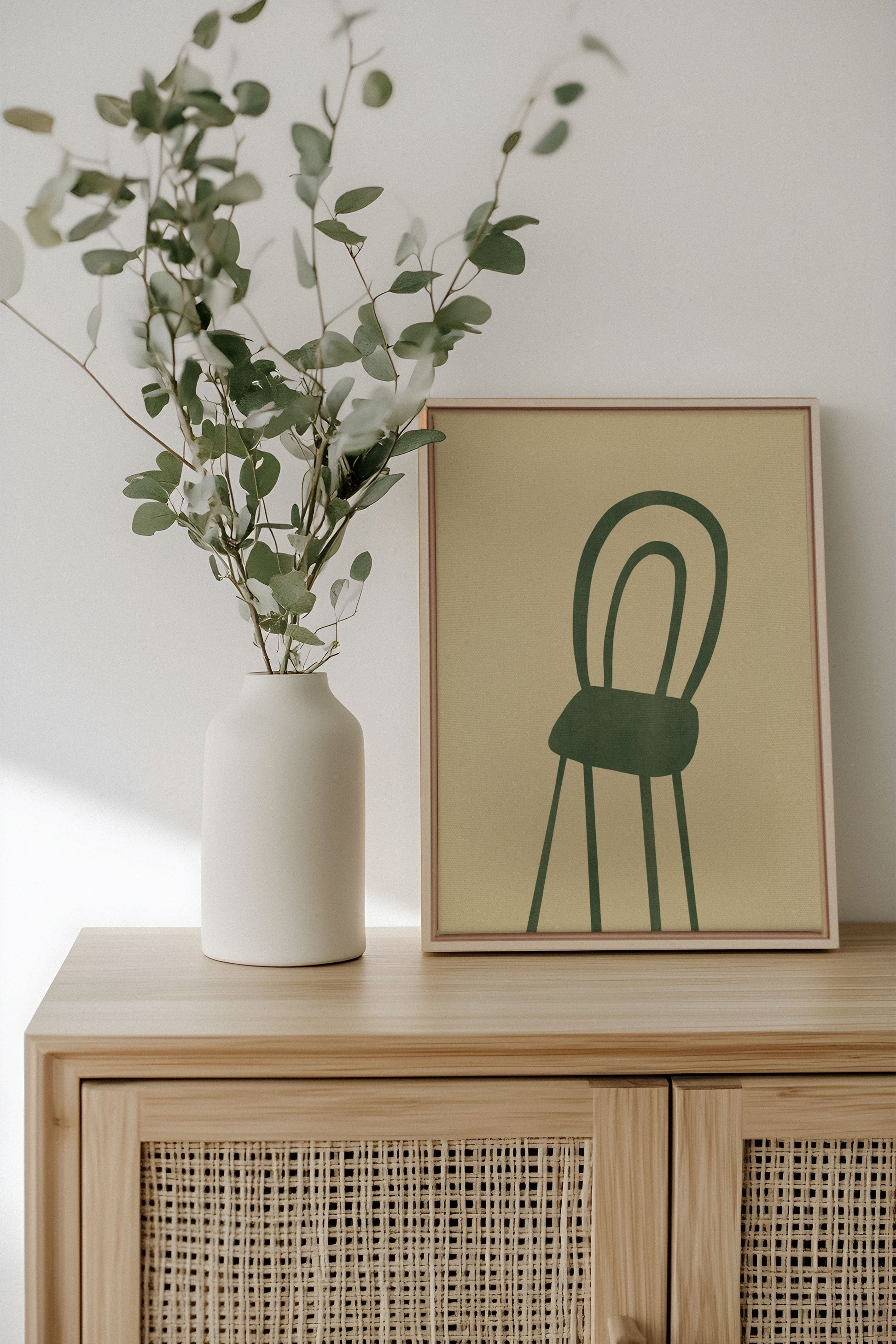 The Green Chair, Stretched Canvas Artwork