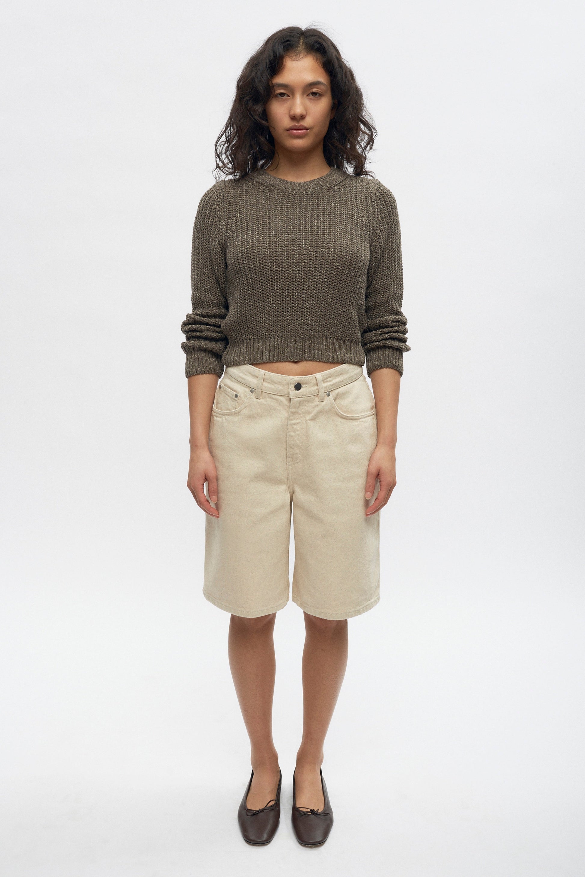 T-shirt à manches longues en tricot Orman pour femme