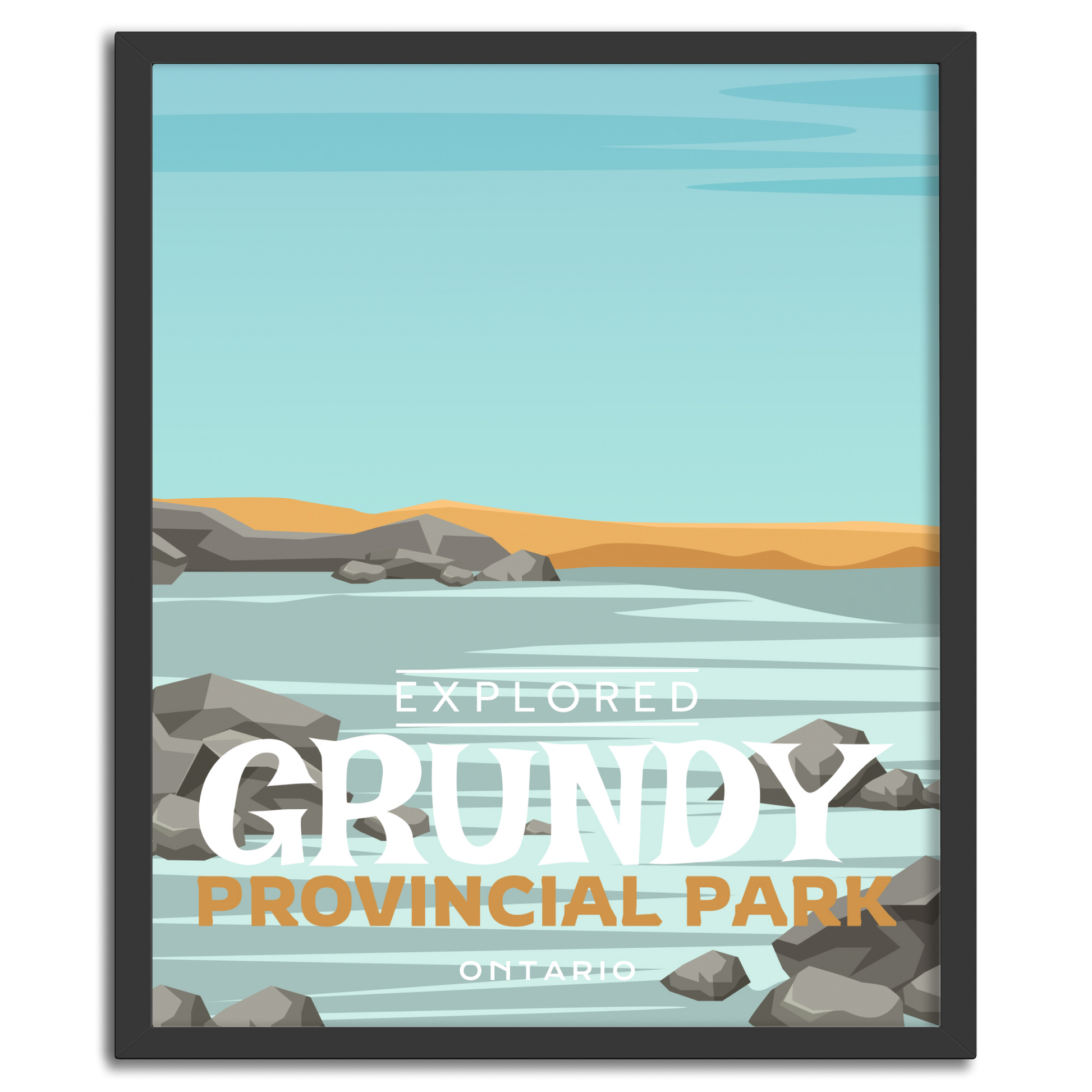 Grundy Provincial Park 'Explored' Poster